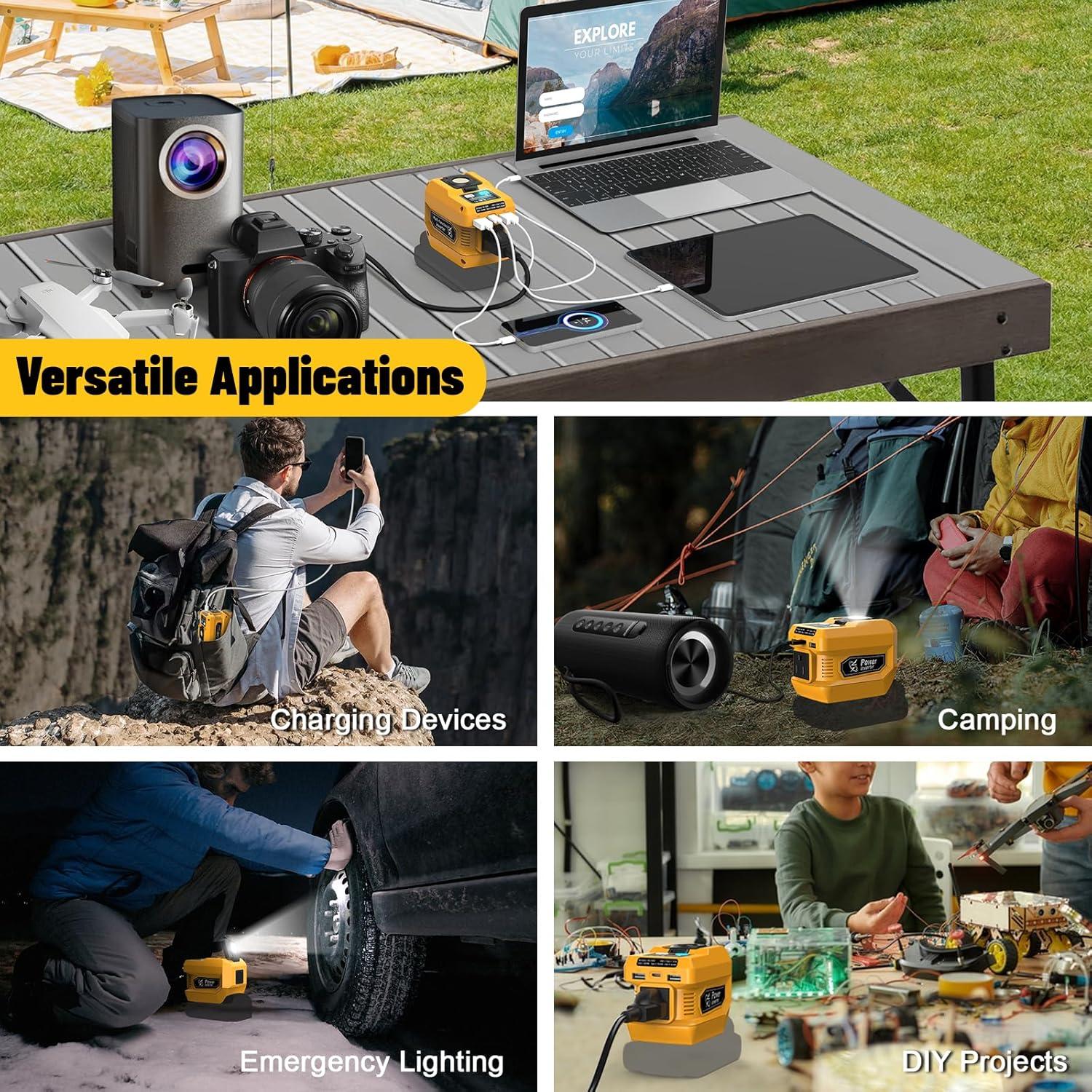 Inversor 220W Azocek para Batería DeWalt 20V con USB