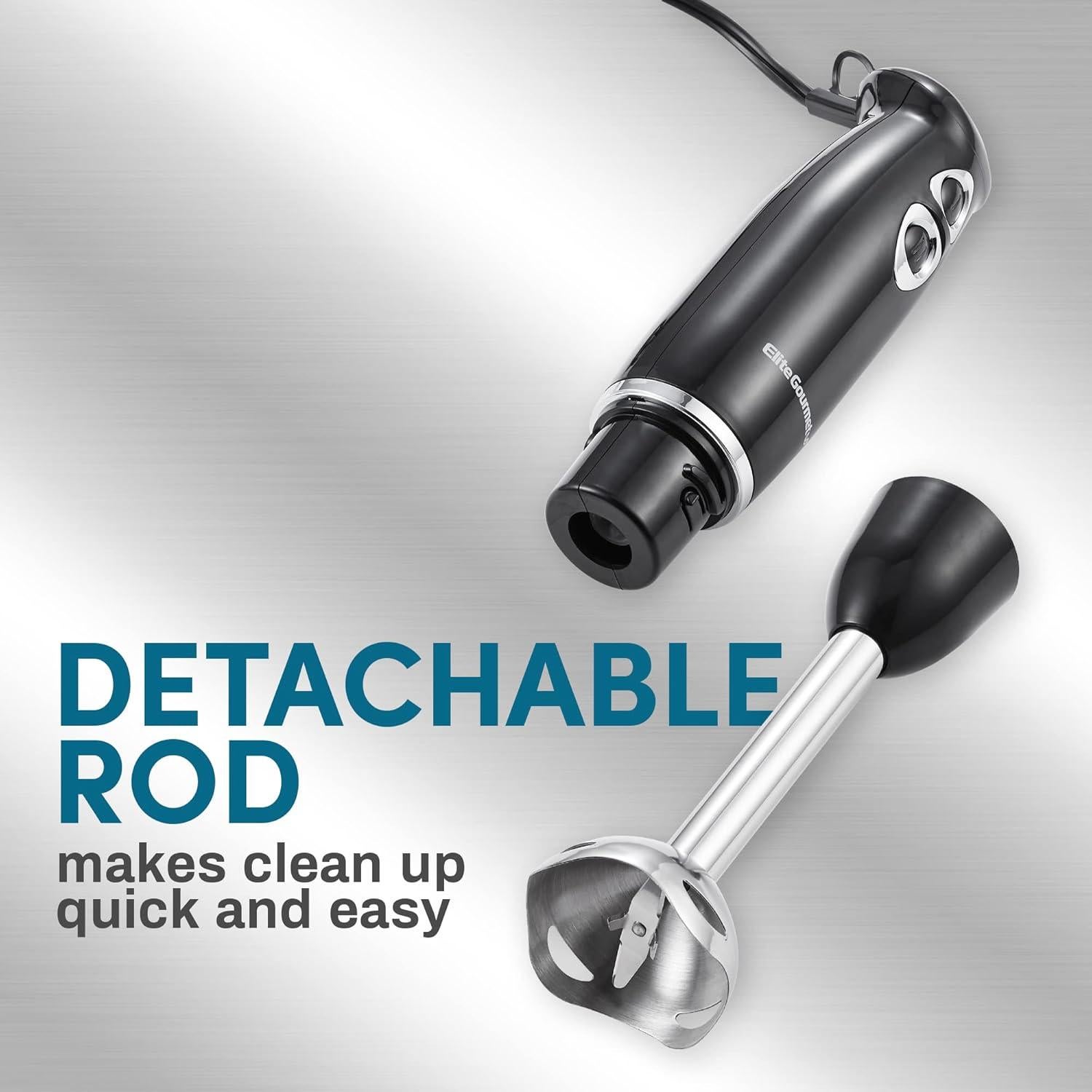 Mezclador de Mano Elite Gourmet EHB1015 500W 2 Velocidades