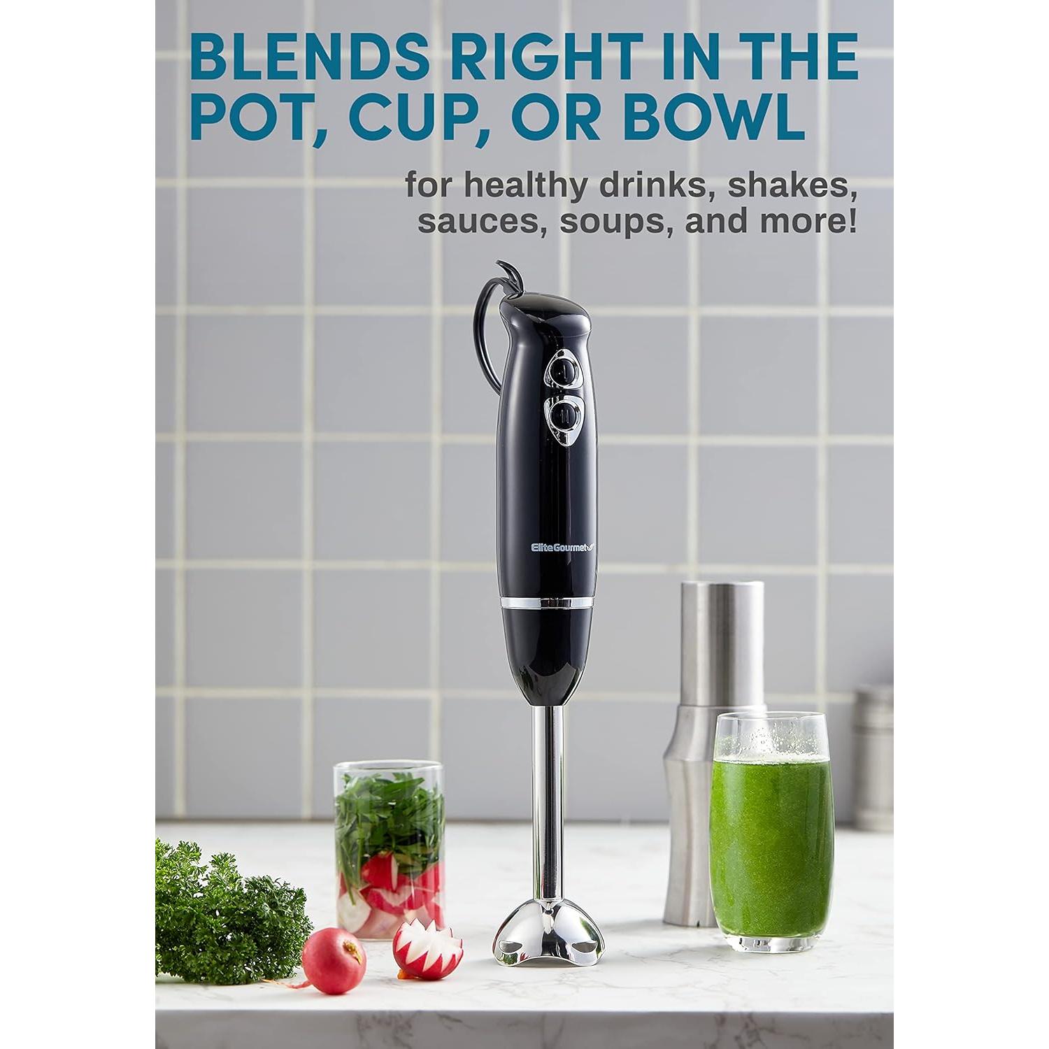 Mezclador de Mano Elite Gourmet EHB1015 500W 2 Velocidades