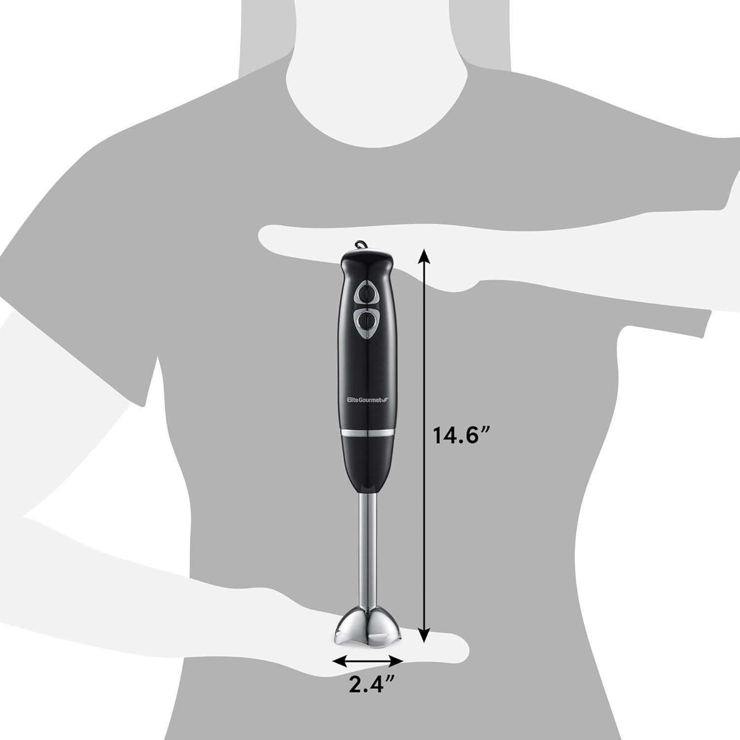 Mezclador de Mano Elite Gourmet EHB1015 500W 2 Velocidades