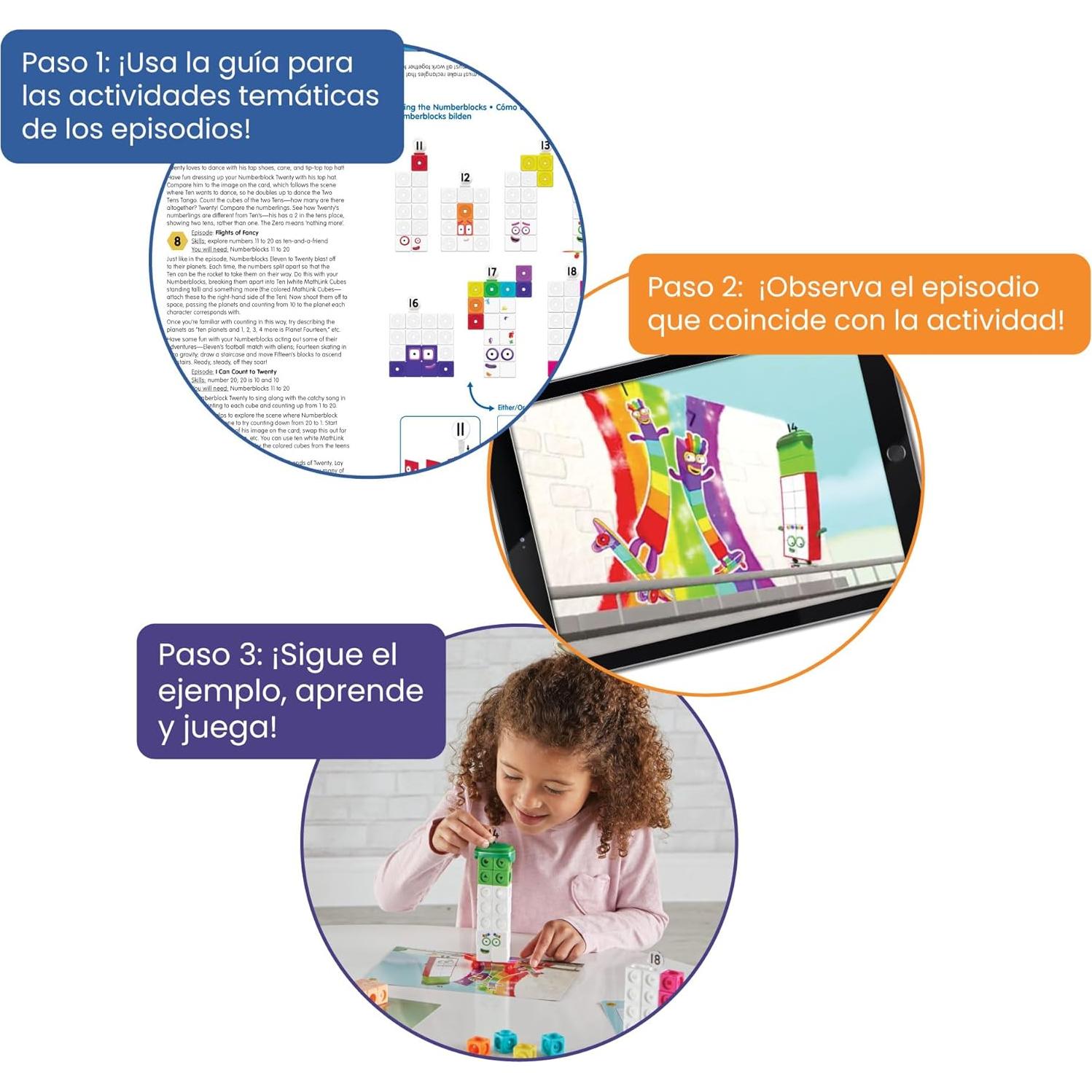 Set de Actividades MathLink Numberblocks 11-20 hand2mind