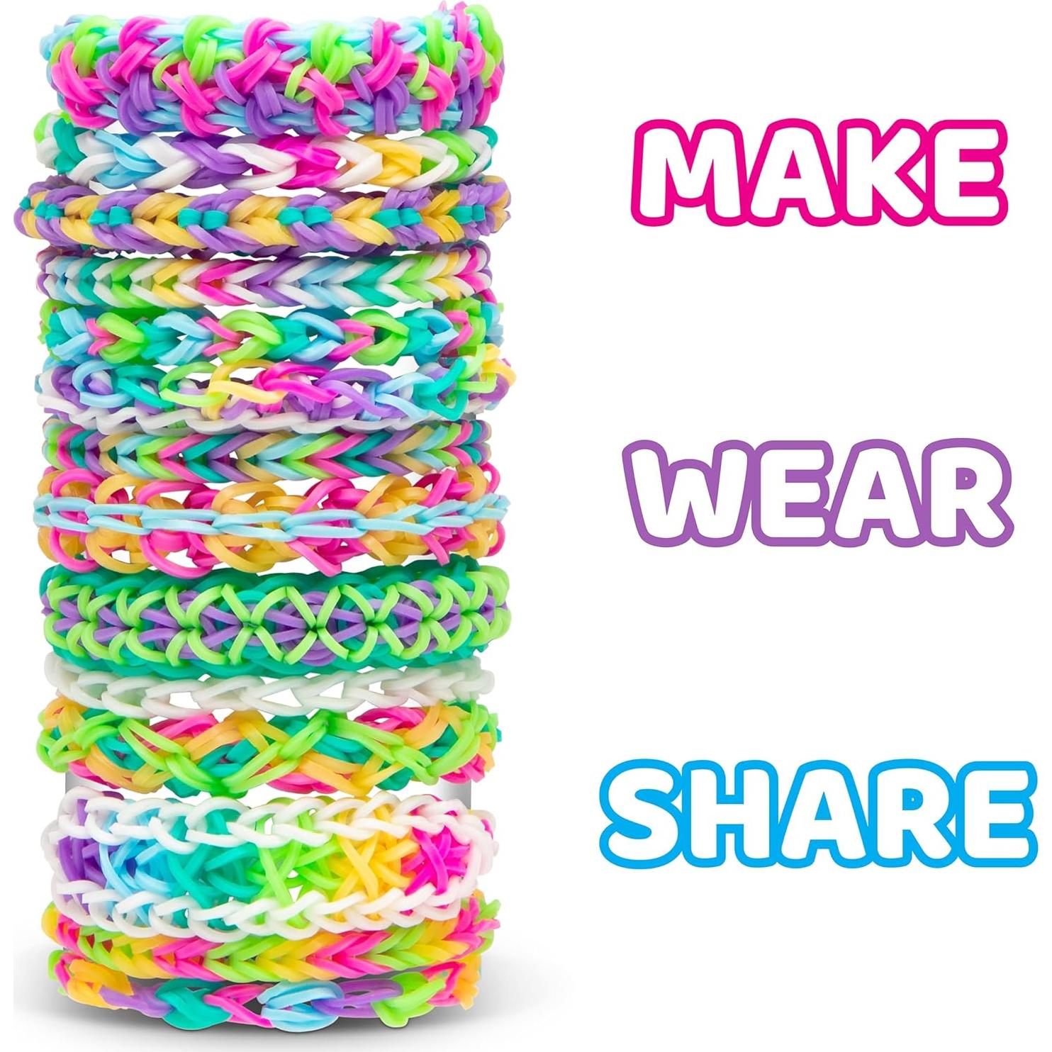 Kit de Fabricación de Pulseras Rainbow Loom Original 600 Bandas