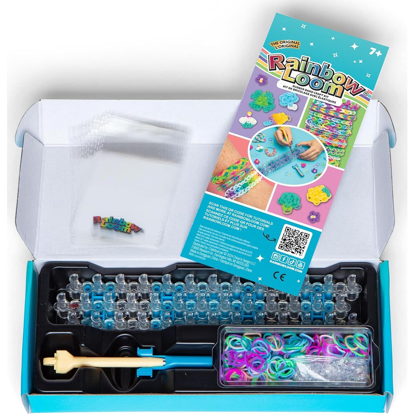 Kit de Fabricación de Pulseras Rainbow Loom Original 600 Bandas