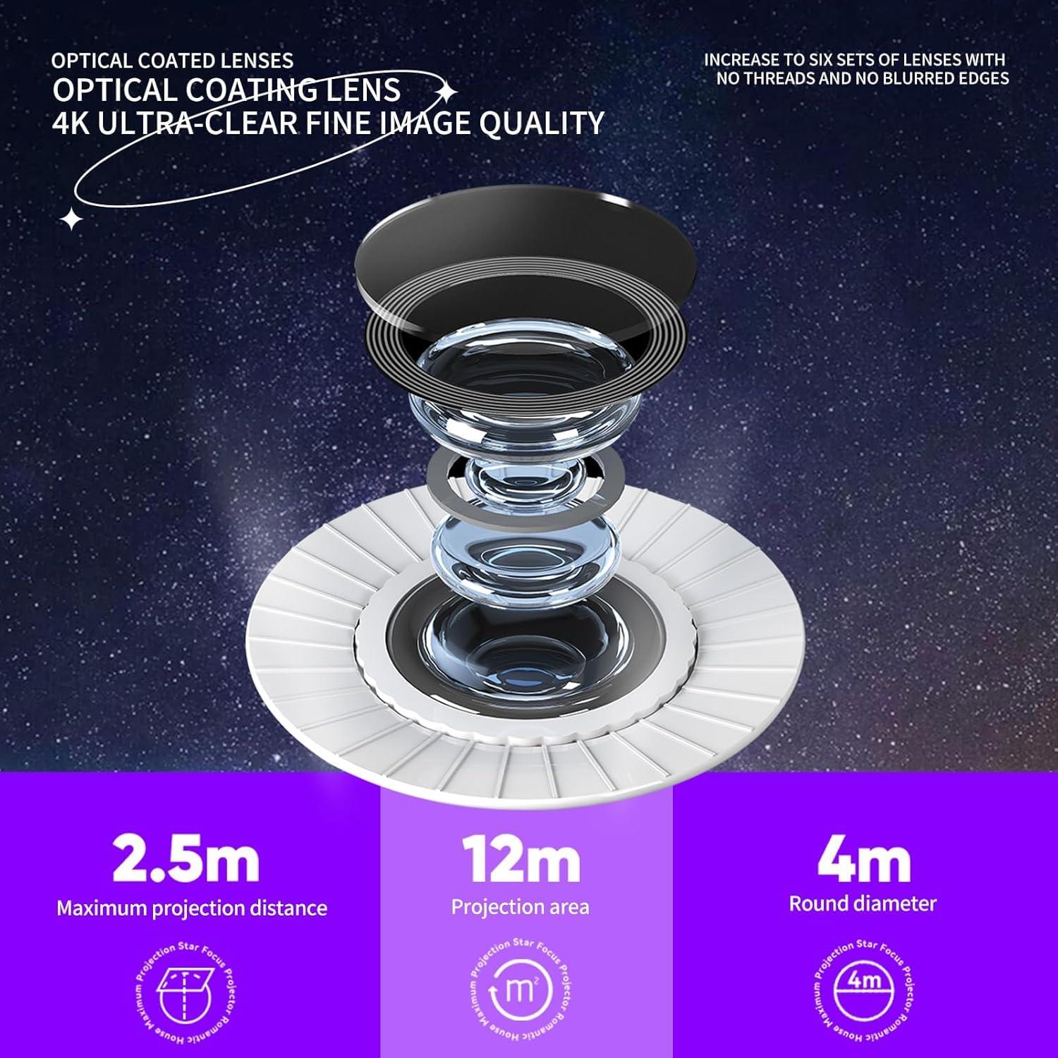 Proyector de Estrellas LIDOTAICKE PX-01 Blanco 12 en 1