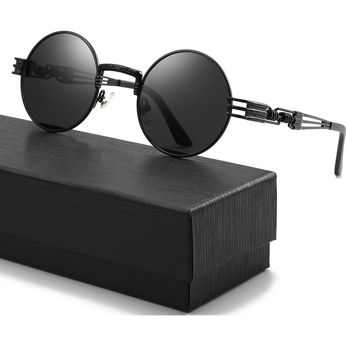 Gafas de sol redondas Steampunk Glclrs - Protección UV