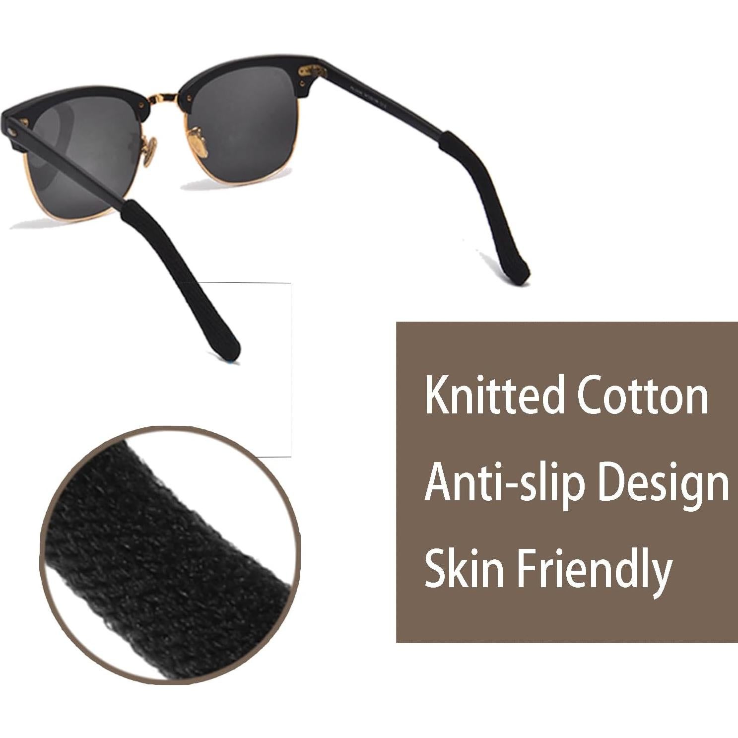 Almohadillas Antideslizantes para Gafas de Algodón - 4 Pzas