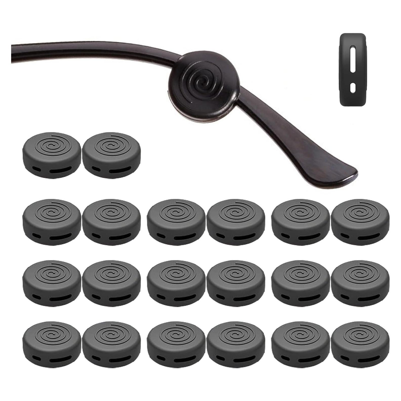 Ganchos para Orejas de Gafas OPUGIT - 10 Pares Silicona Antideslizante