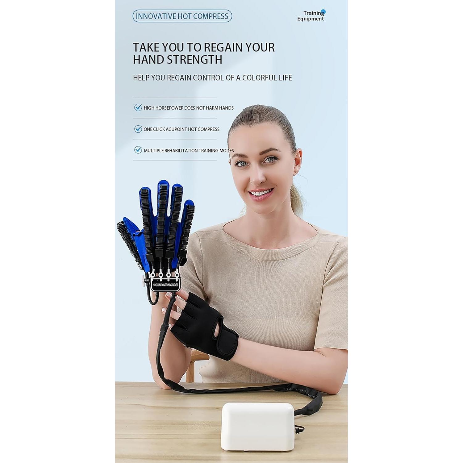 Guantes Robóticos de Rehabilitación OUOQNUE, Grande, 9 Niveles