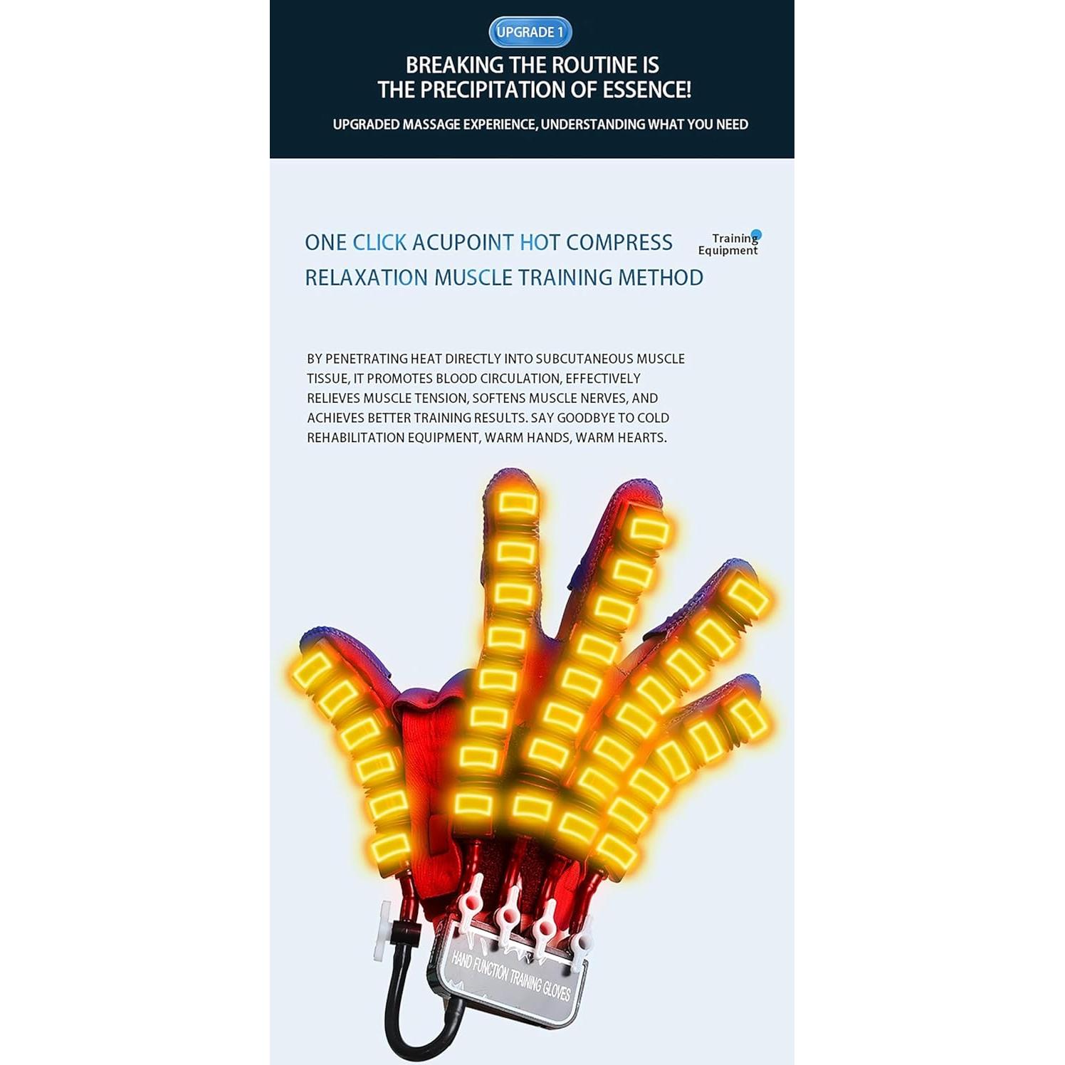 Guantes Robóticos de Rehabilitación OUOQNUE, Grande, 9 Niveles