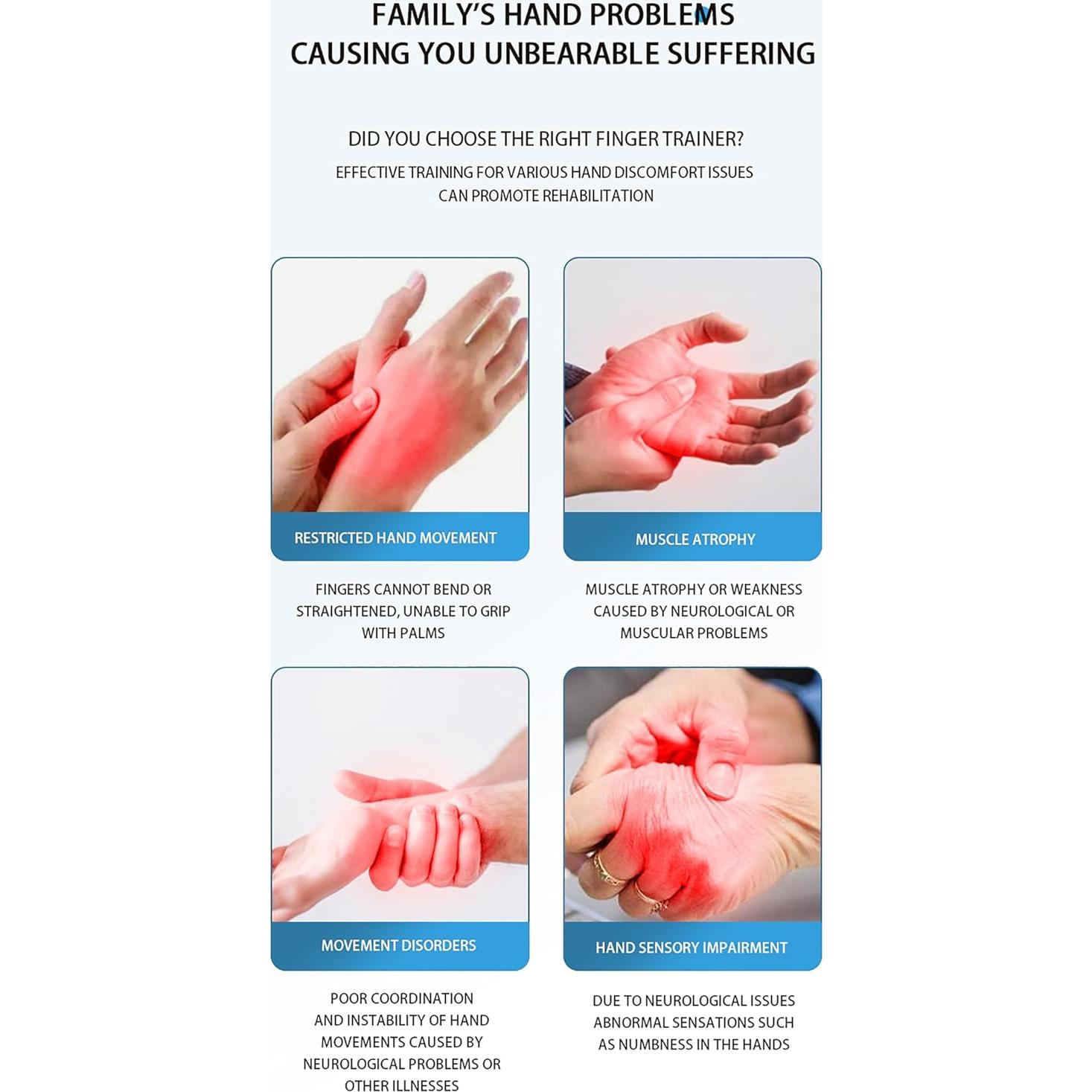 Guantes Robóticos de Rehabilitación OUOQNUE, Grande, 9 Niveles