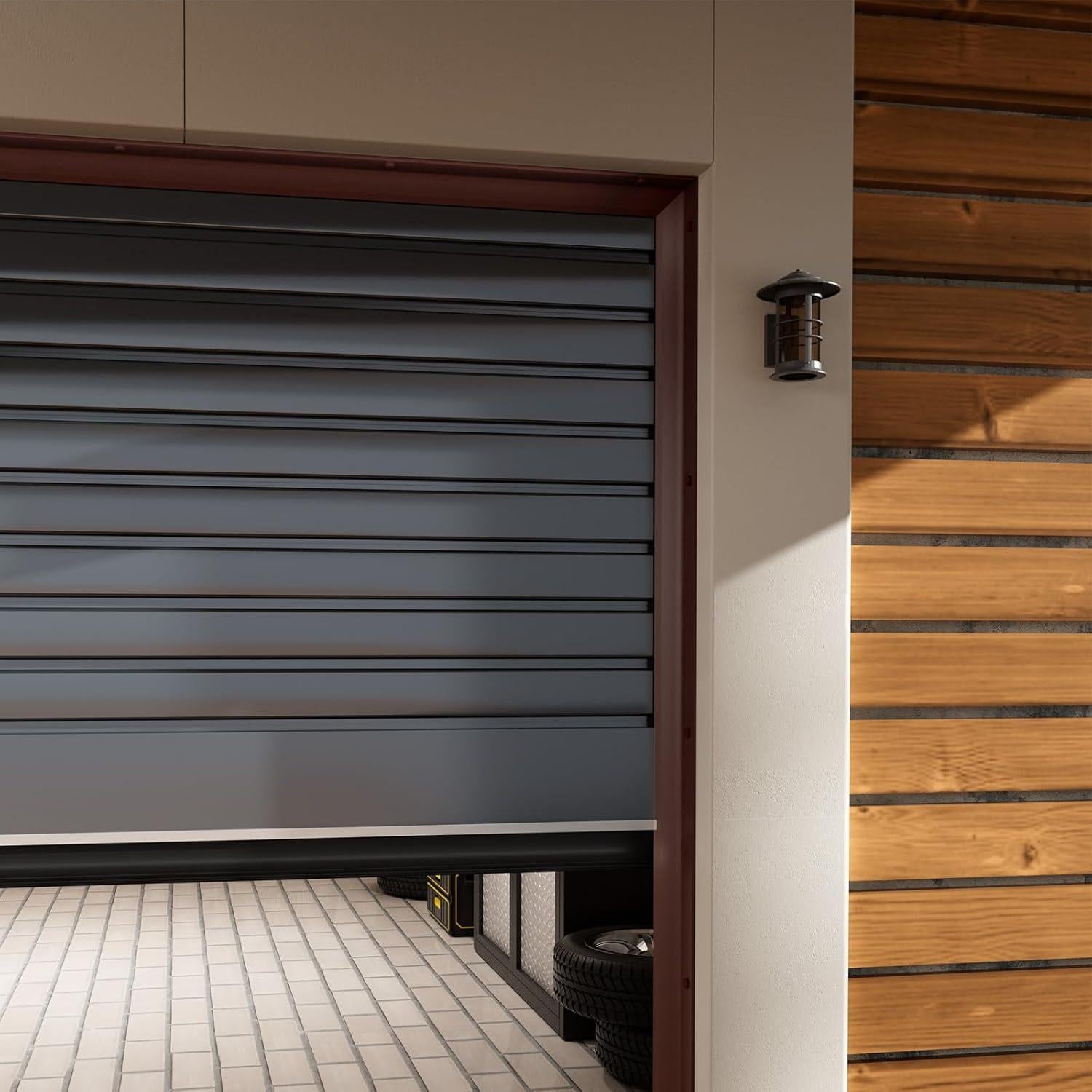 Sello de Puerta de Garaje Ginchain 10.97m Impermeable Marrón