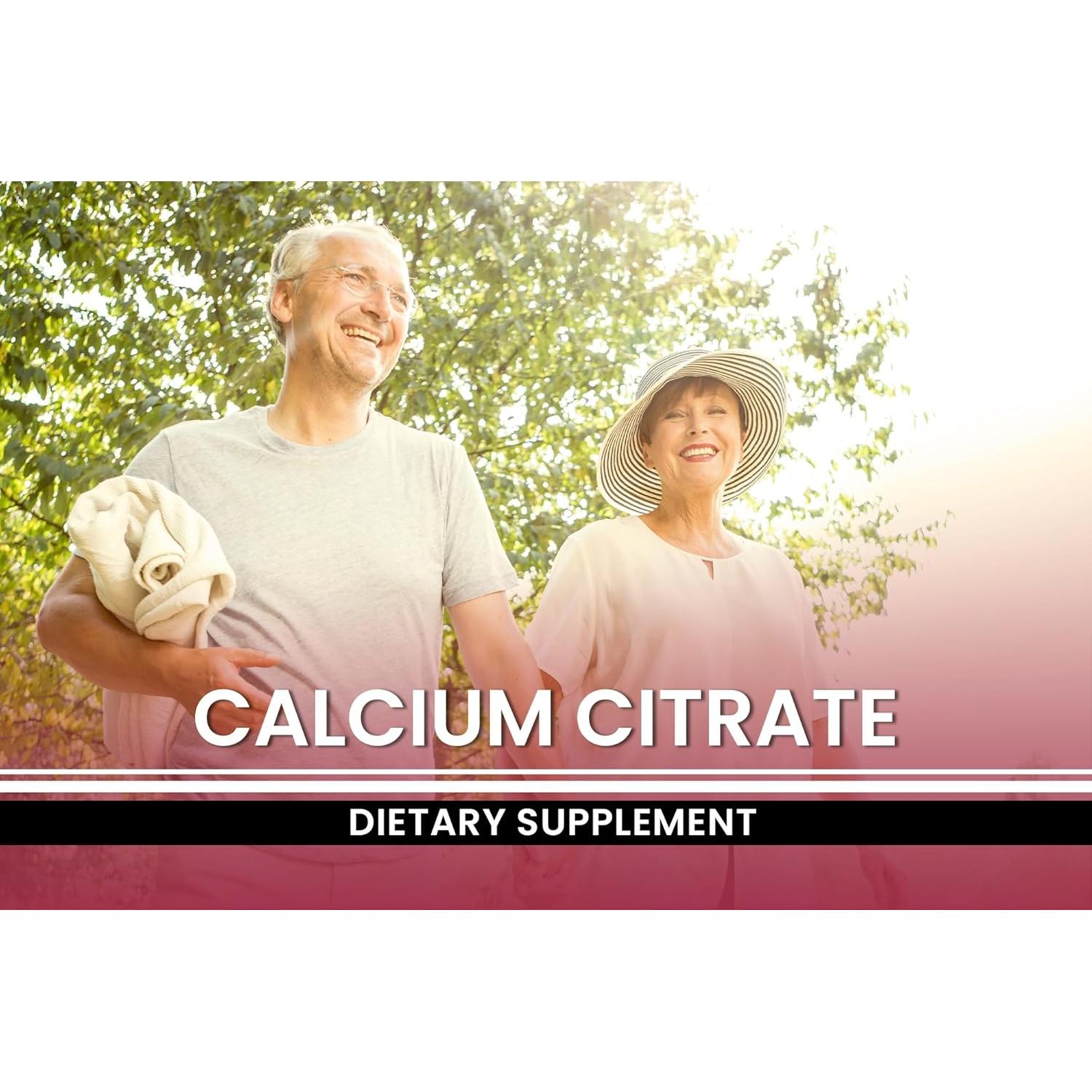 Citrato de Calcio Ingredientes Originales Puros 365 Cápsulas