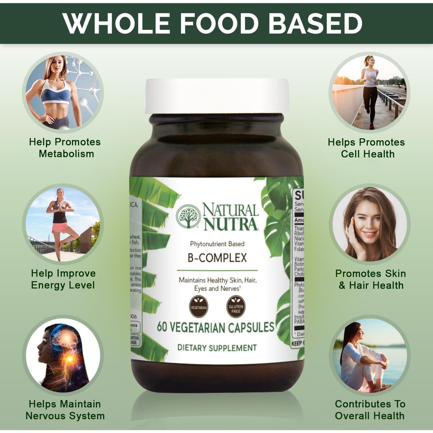 Complejo de Vitaminas B Natural Nutra 60 Cápsulas Vegetarianas
