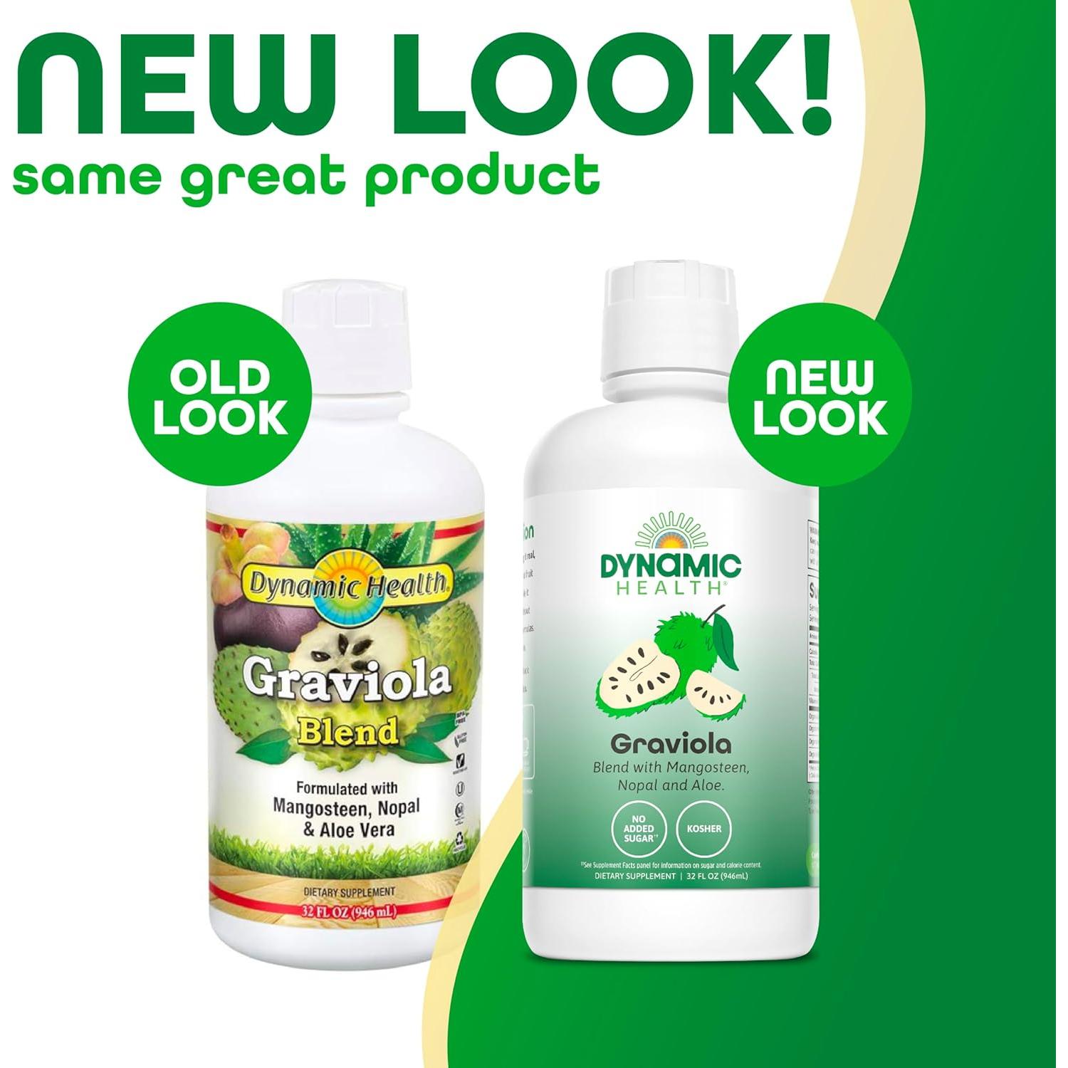 Mezcla de Graviola Dynamic Health 100% Orgánica 946ml