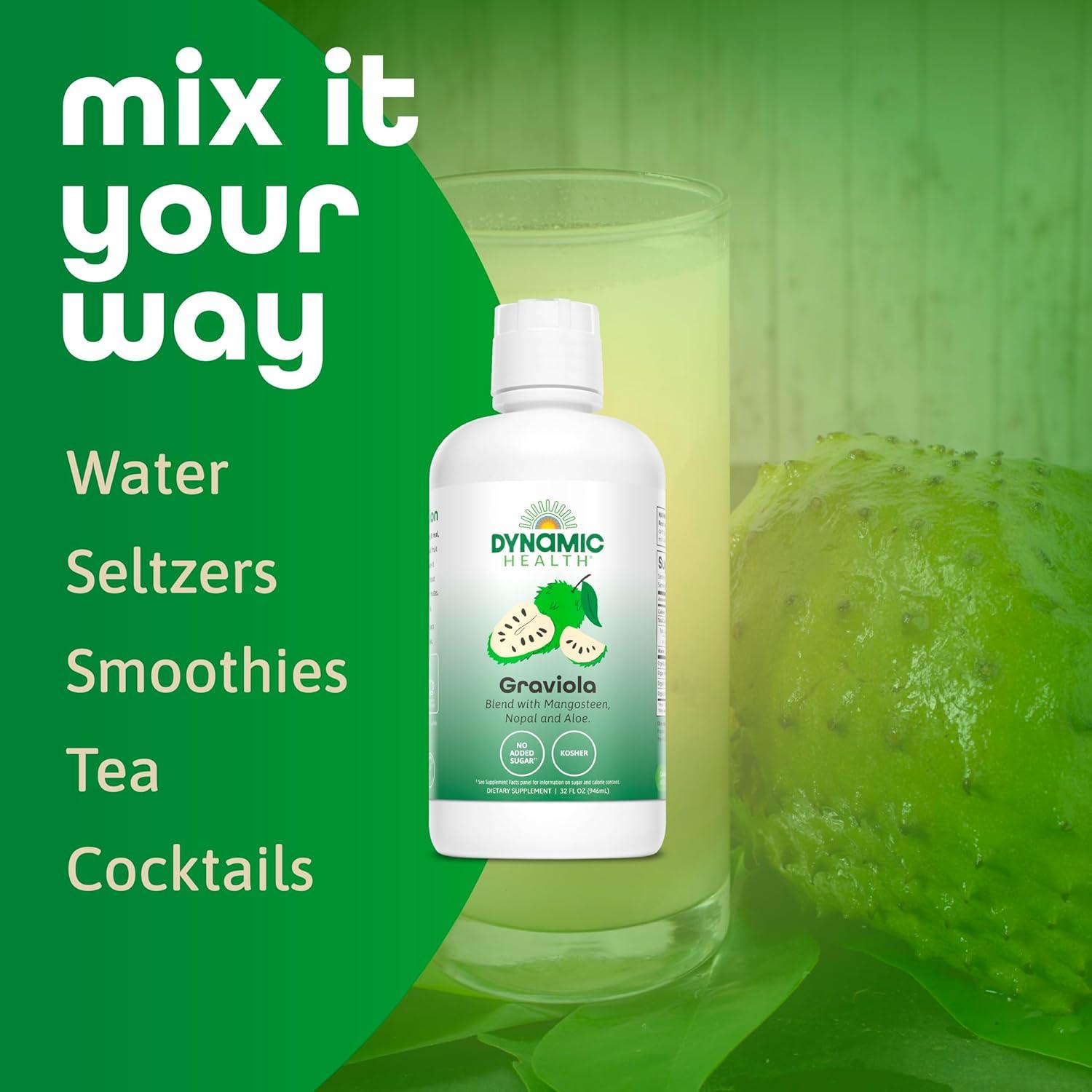 Mezcla de Graviola Dynamic Health 100% Orgánica 946ml
