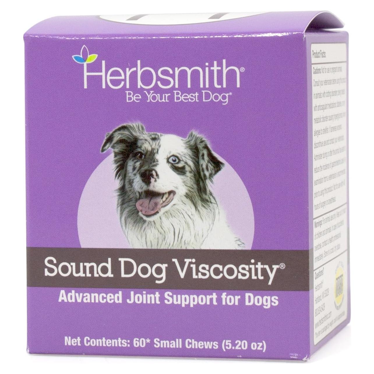 Suplemento Articular Herbsmith Sound Dog Viscosity 60 Masticables