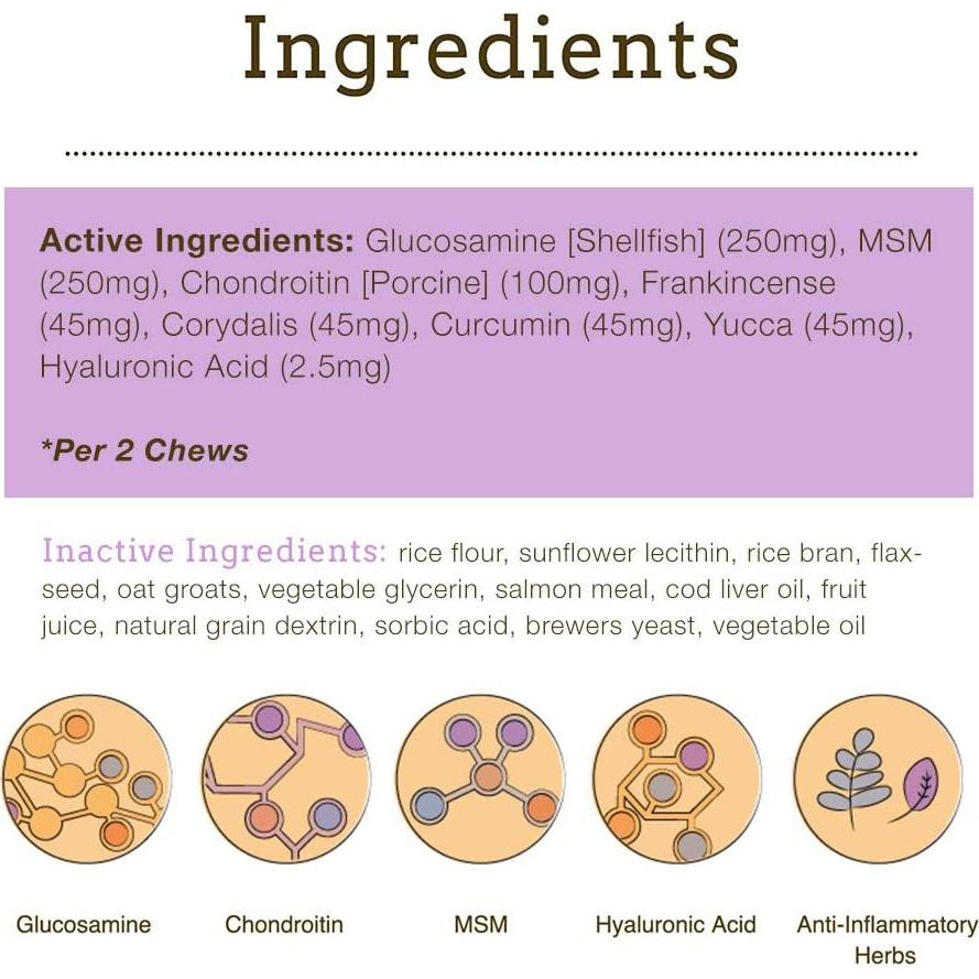Suplemento Articular Herbsmith Sound Dog Viscosity 60 Masticables