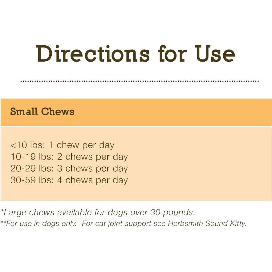 Suplemento Articular Herbsmith Sound Dog Viscosity 60 Masticables