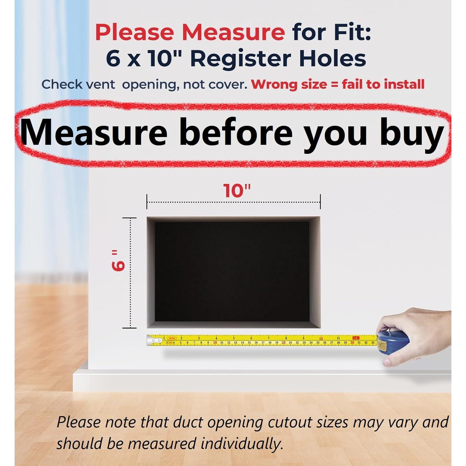 Ventilador Aumentador de Registro VELLEE 6x10" Blanco 10 Velocidades