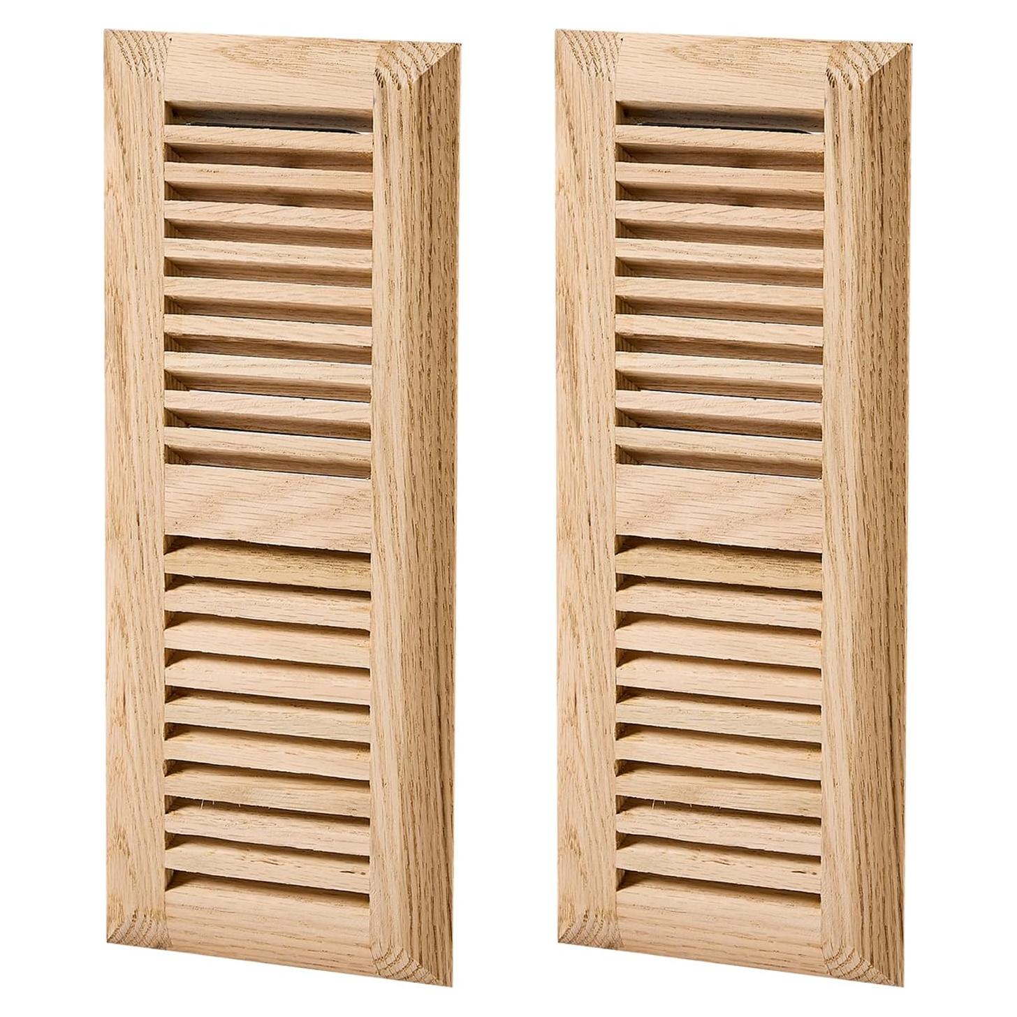 Registro de Piso de Madera Homewell 2 Pcs Roble Blanco 4x12 cm