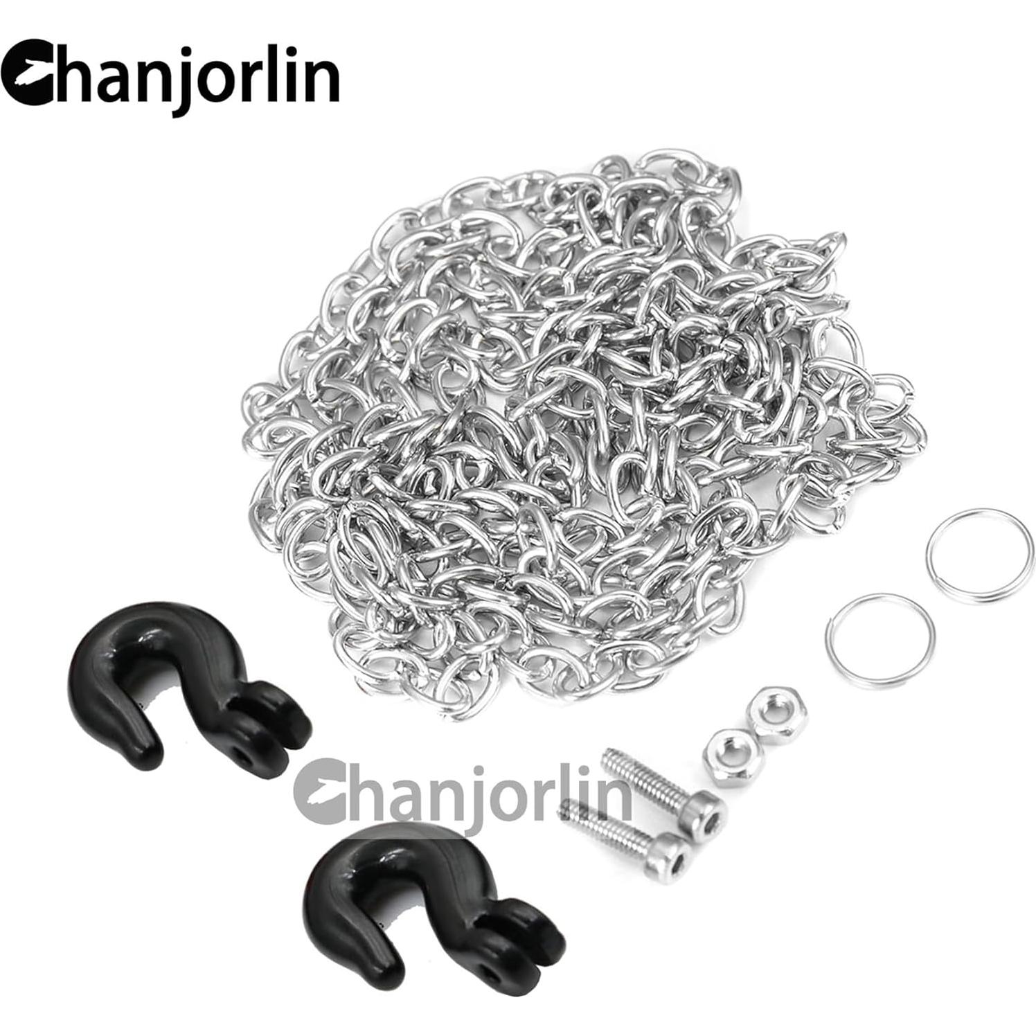 Cadena de Remolque de Metal RC 1/10 Chanjorlin - Negro
