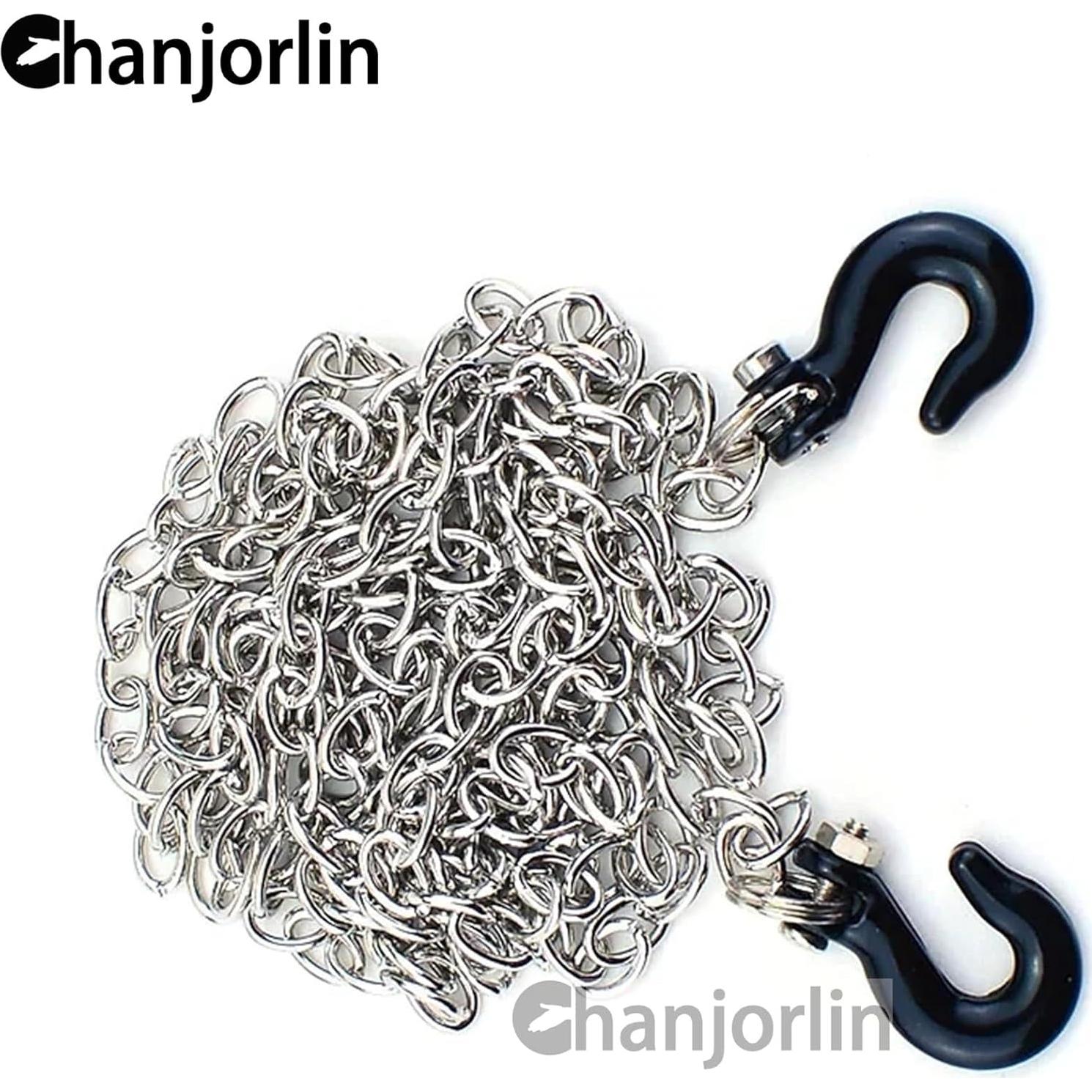 Cadena de Remolque de Metal RC 1/10 Chanjorlin - Negro