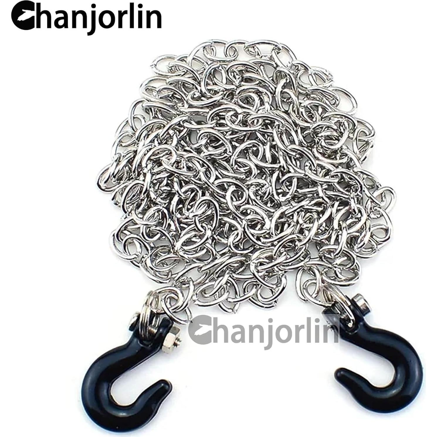 Cadena de Remolque de Metal RC 1/10 Chanjorlin - Negro