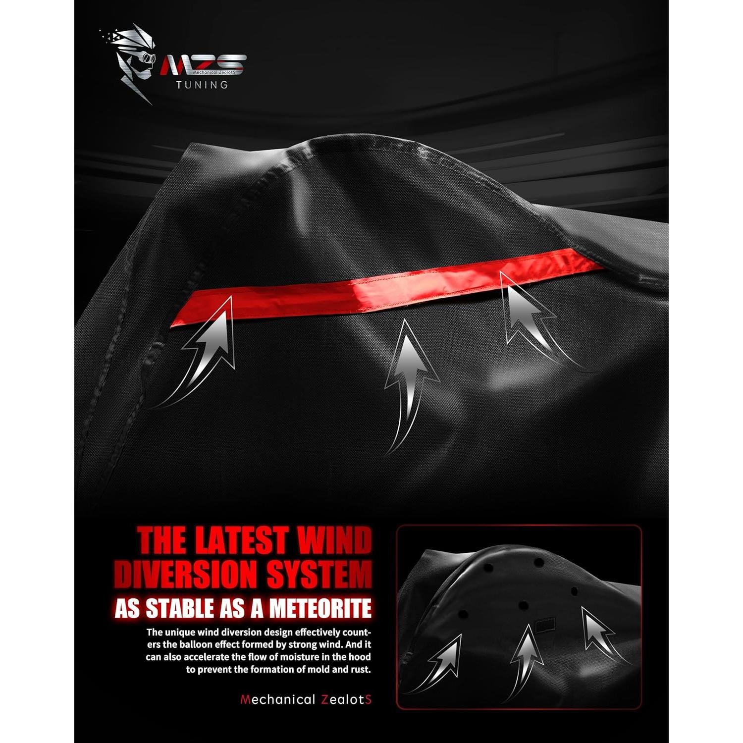 Cubierta de motocicleta MZS 73" impermeable para scooter