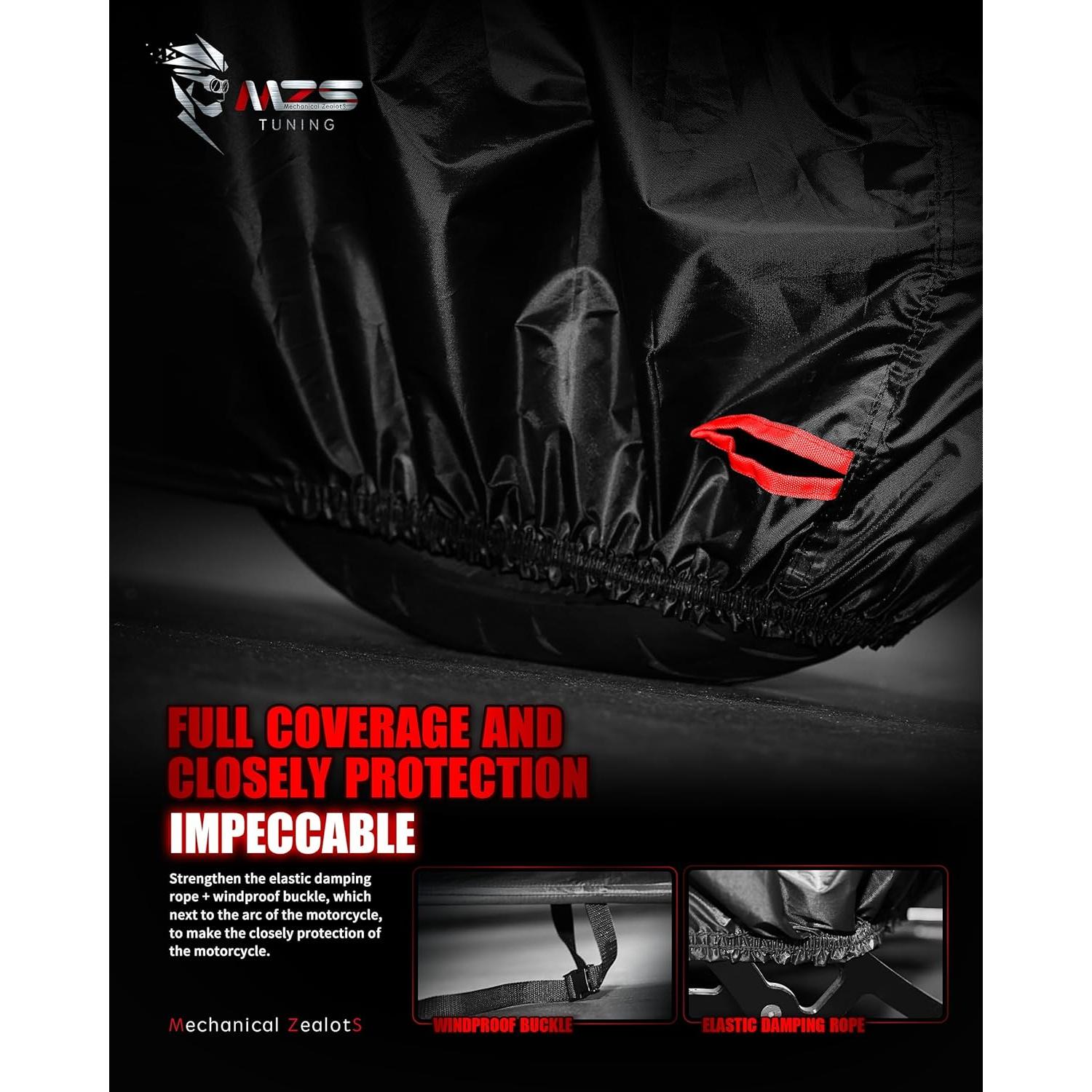 Cubierta de motocicleta MZS 73" impermeable para scooter