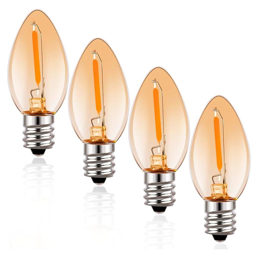 Bombillas LED Ámbar Emotionlite E12 0.6W Paquete de 4