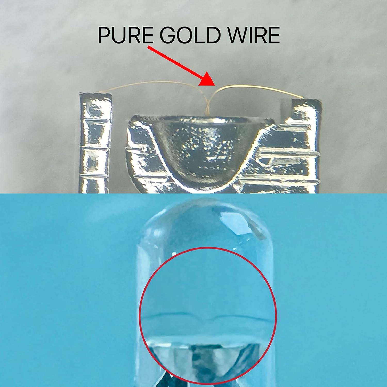 Luces LED Rojas 5mm WOTOFULIN 100pcs 20mA Lente Clara