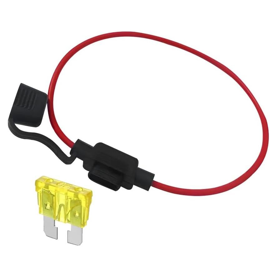 Soporte de Fusible Inline 15A BESULEN con Fusible 14AWG