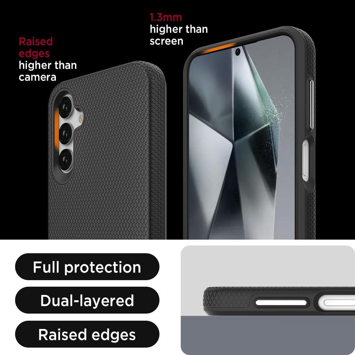 Funda Rugged Miimall para Samsung Galaxy A15 5G Negra