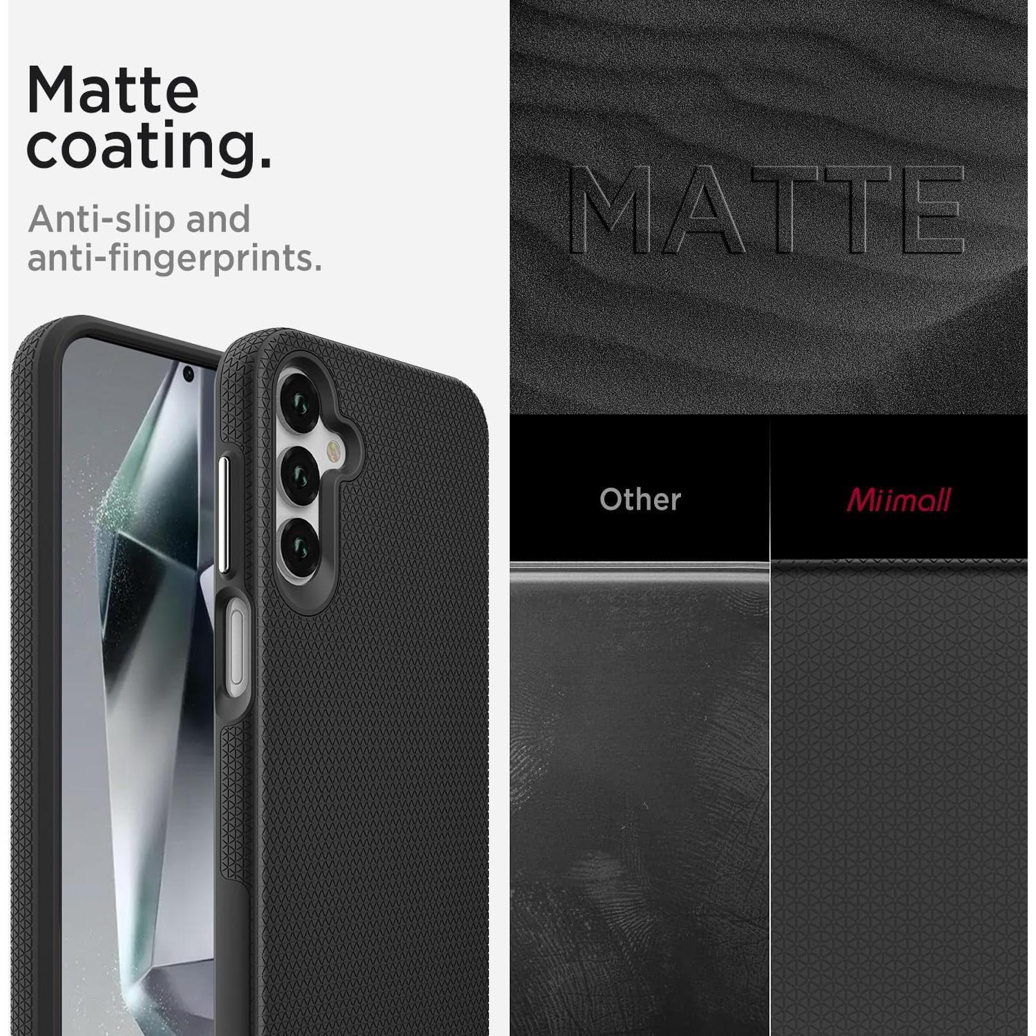 Funda Rugged Miimall para Samsung Galaxy A15 5G Negra