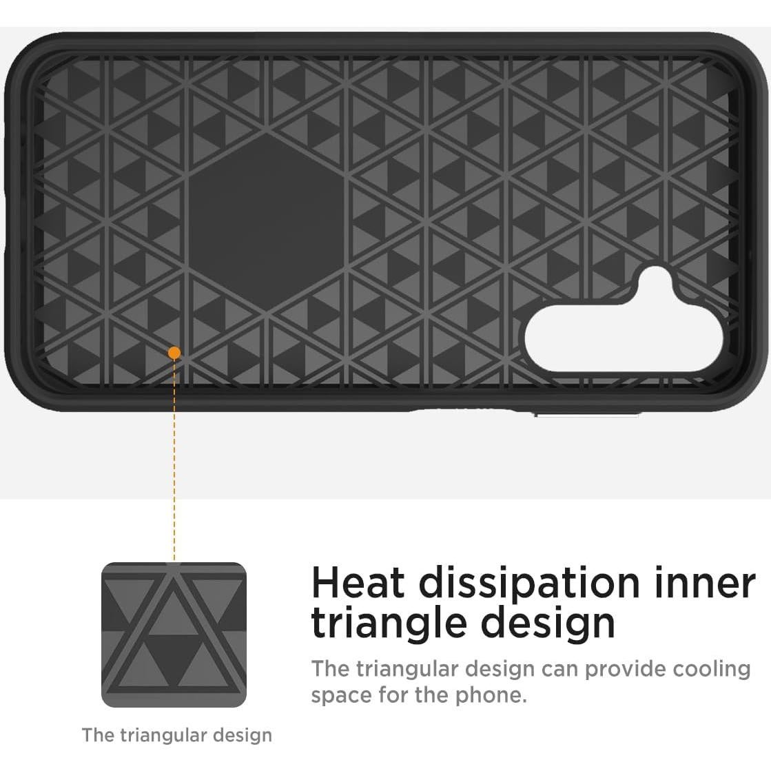 Funda Rugged Miimall para Samsung Galaxy A15 5G Negra