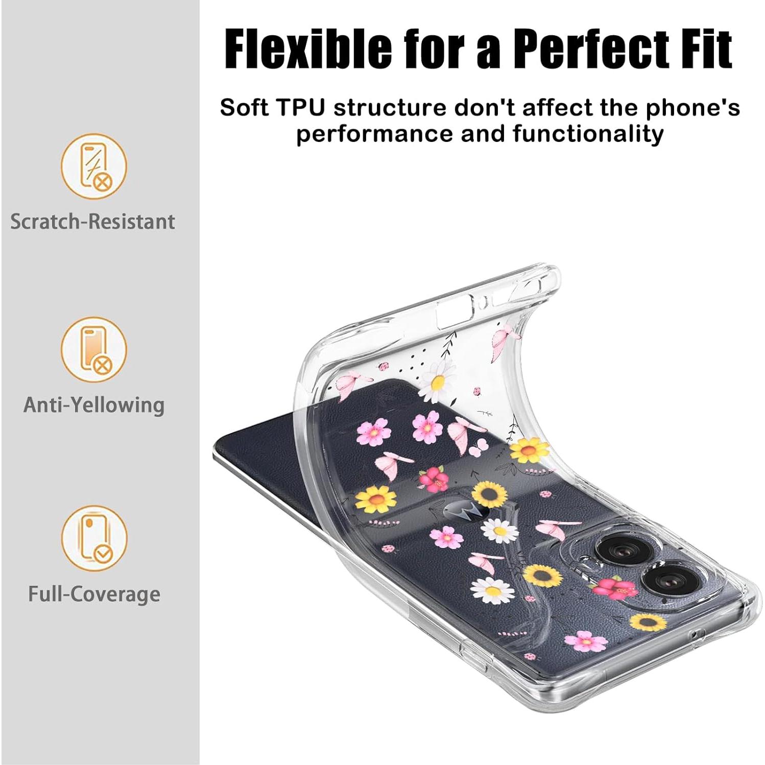 Funda TPU Transparente CameCosy para Motorola Edge 5G 2024