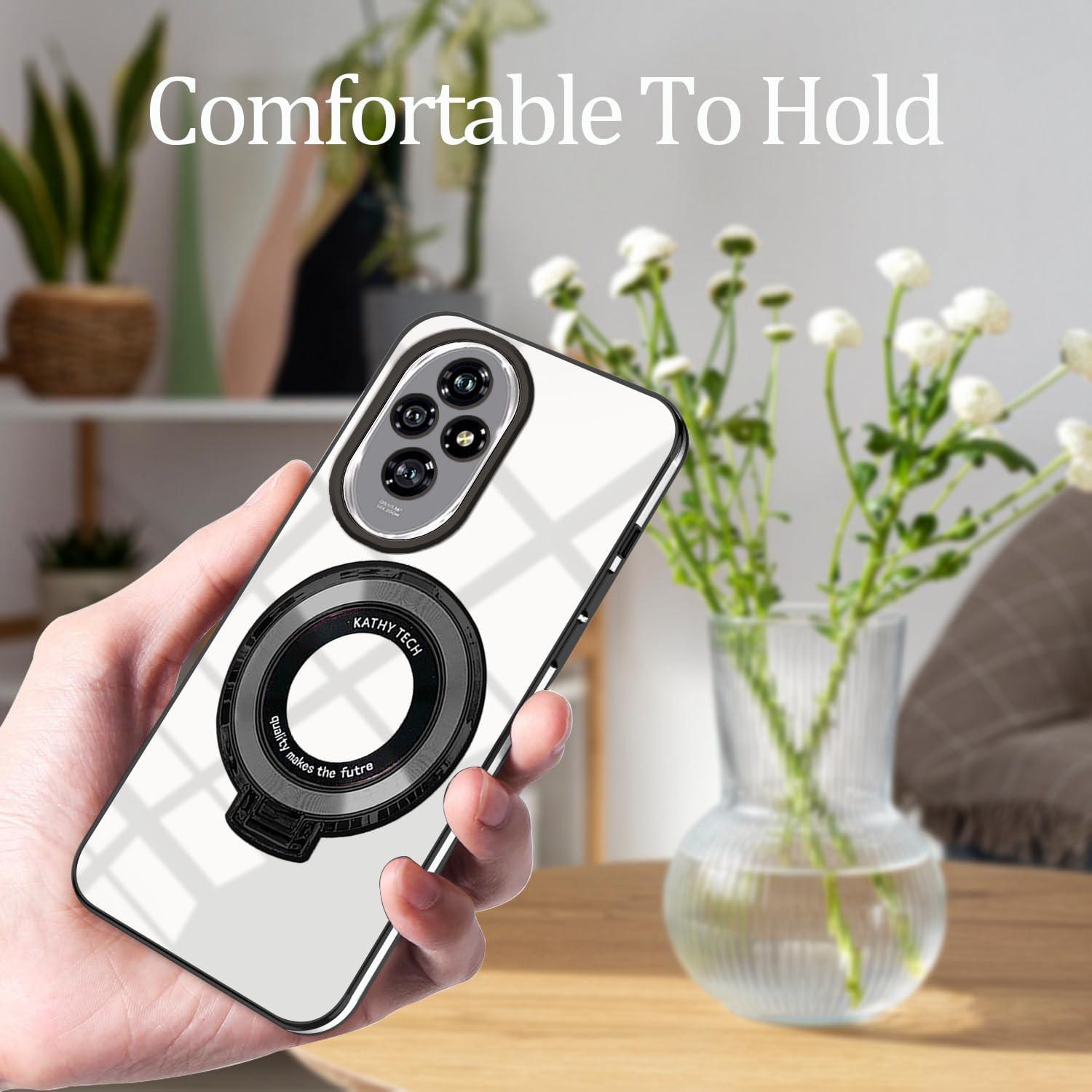 Funda Honor 200 Pro con Soporte de Anillo - Negro