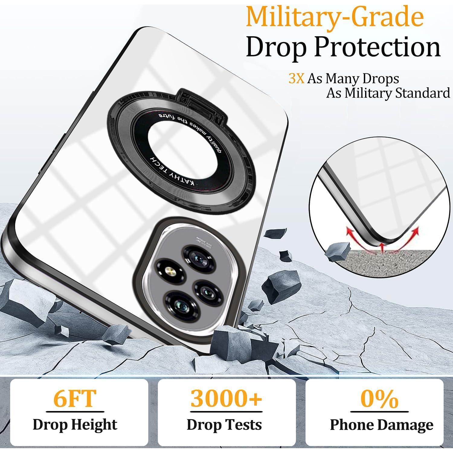 Funda Honor 200 Pro con Soporte de Anillo - Negro