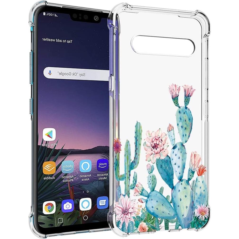Funda Protectora TPU Transparente Floral para LG V60 ThinQ 5G