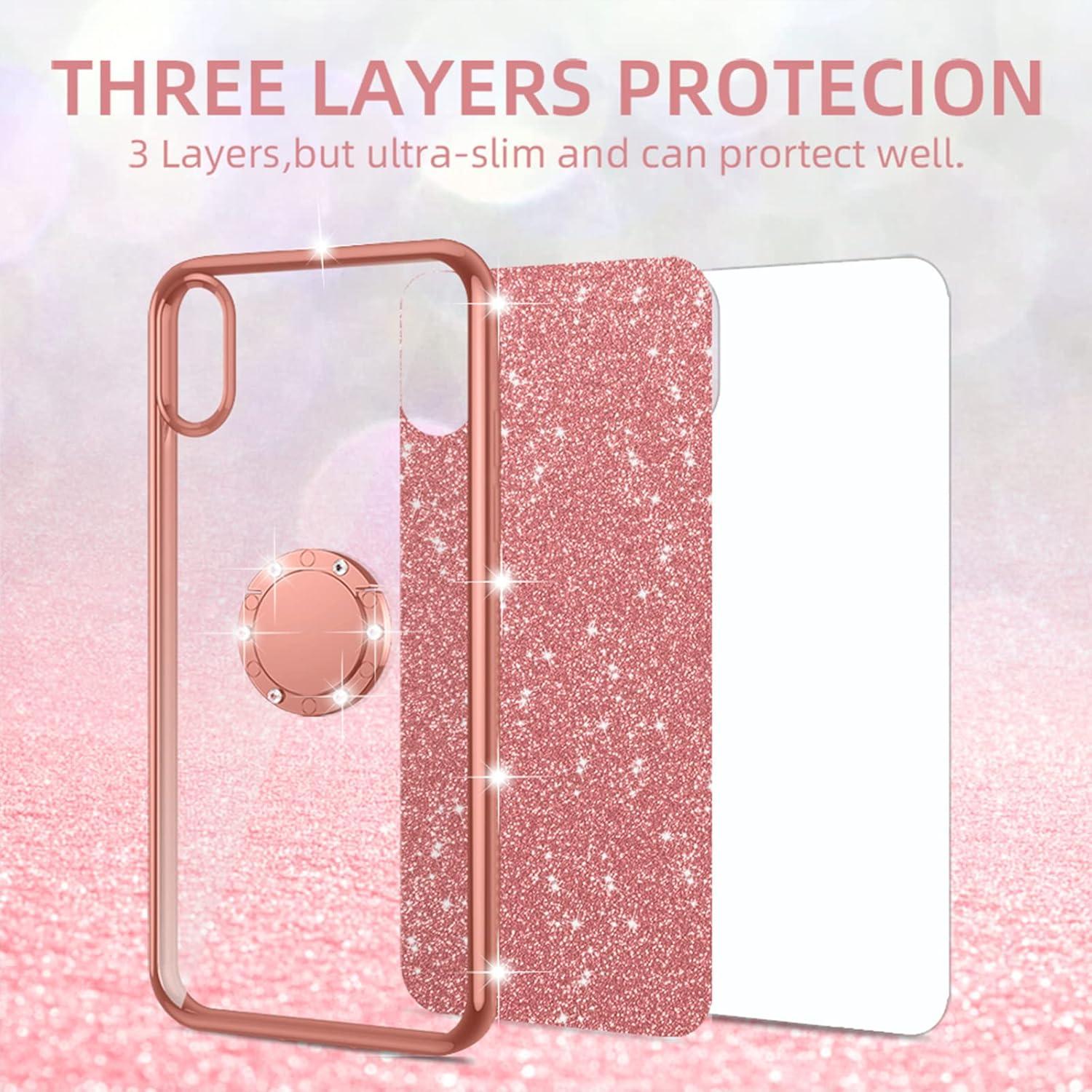 Funda para TCL 20 XE 6.5" Nancheng Oro Rosa con Soporte