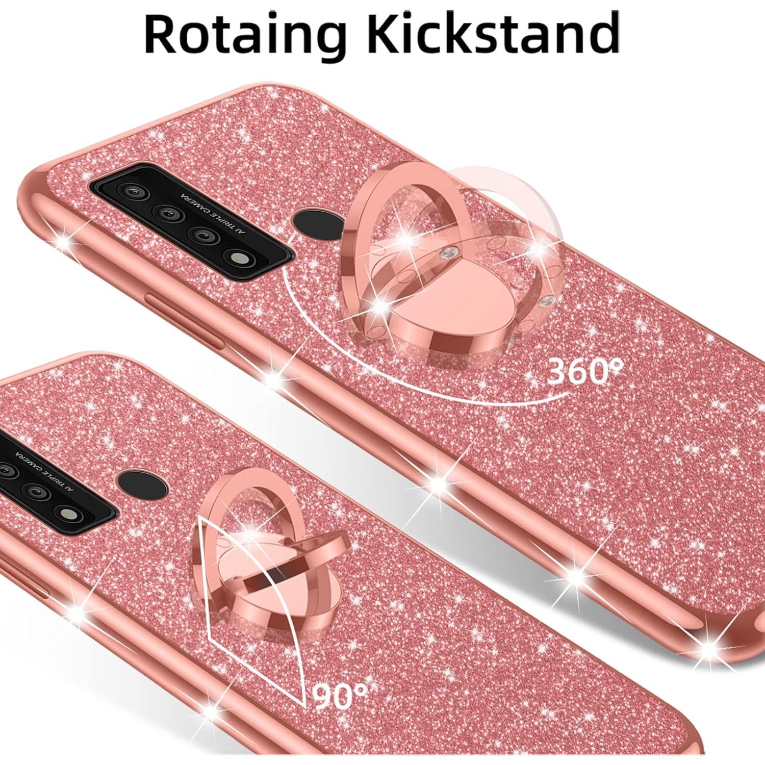 Funda para TCL 20 XE 6.5" Nancheng Oro Rosa con Soporte