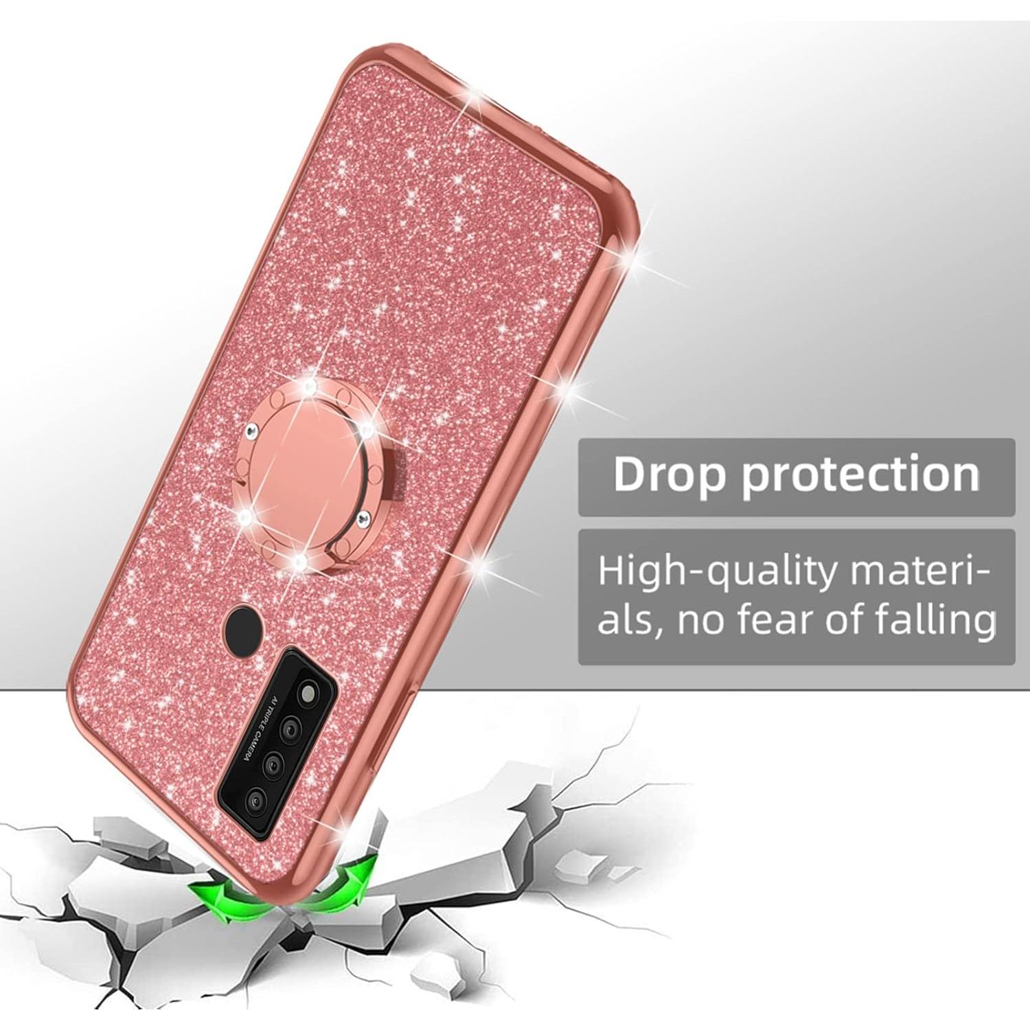 Funda para TCL 20 XE 6.5" Nancheng Oro Rosa con Soporte