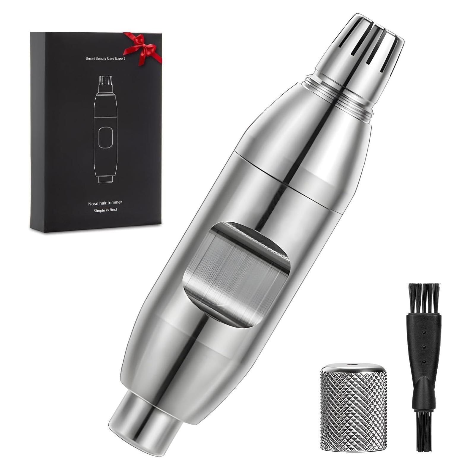 Recortador de Vello Nasal Manual SUERBEATY T-W90-ST Plateado