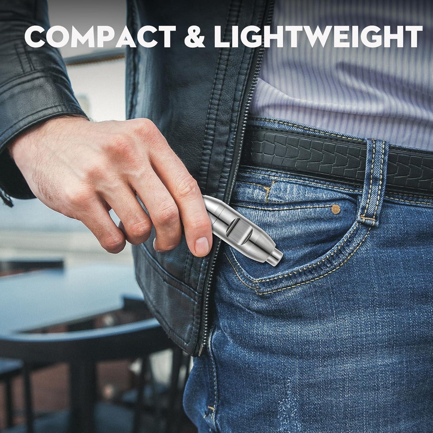 Recortador de Vello Nasal Manual SUERBEATY T-W90-ST Plateado