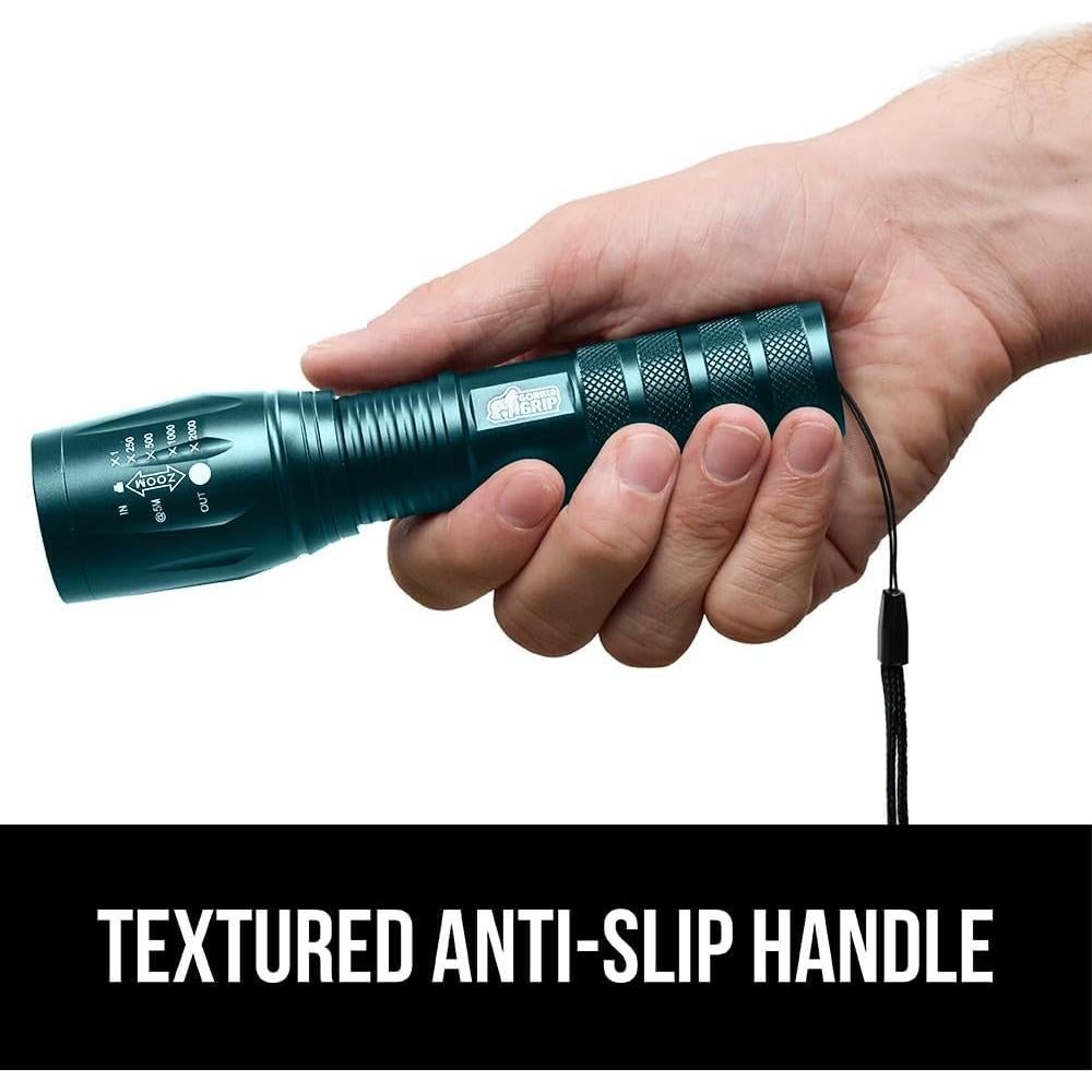 Linterna Táctica LED GORILLA GRIP 345 Lúmenes Resistente Agua