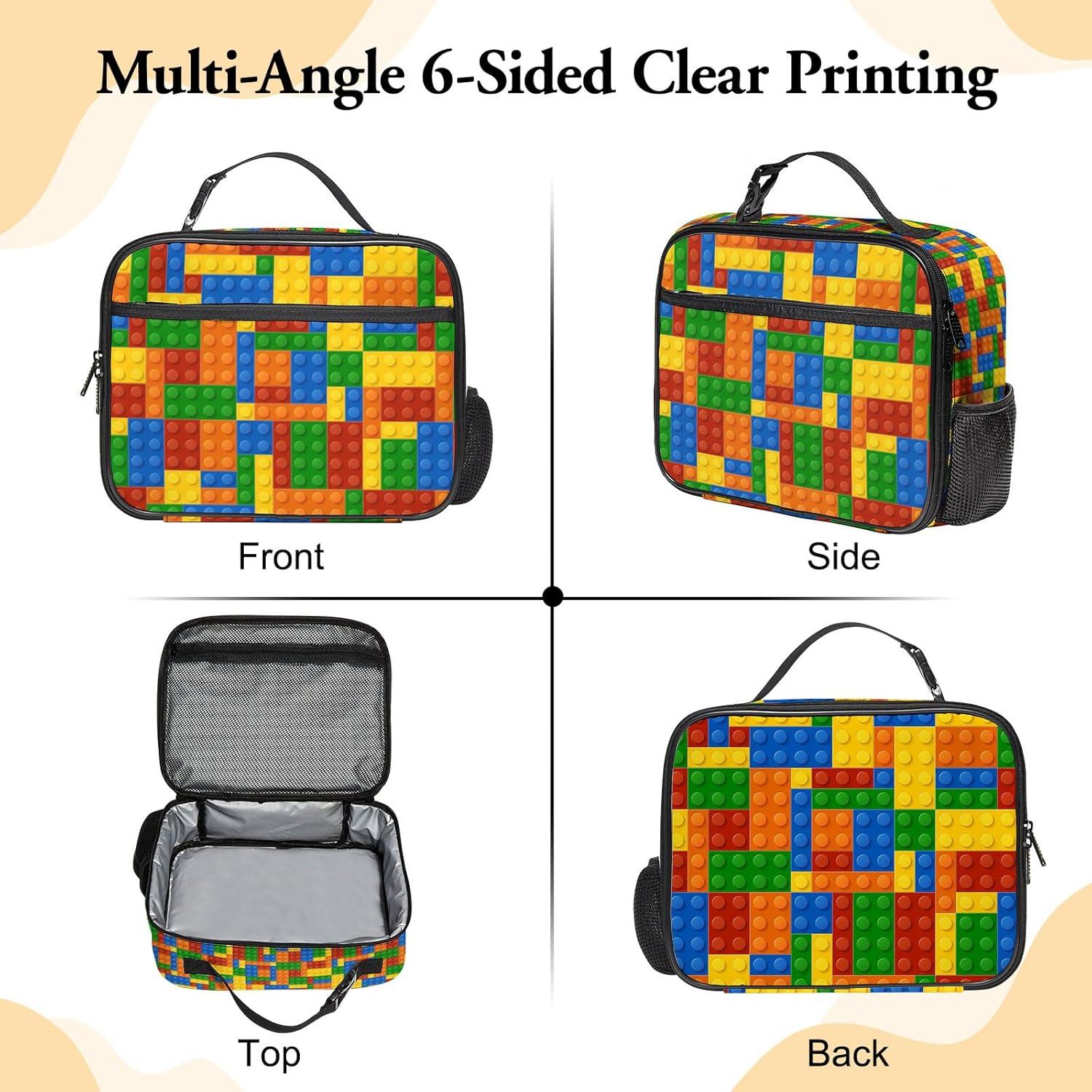 Caja de Almuerzo Grande WOBAGMEN Ladrillo Aislada 7.6L