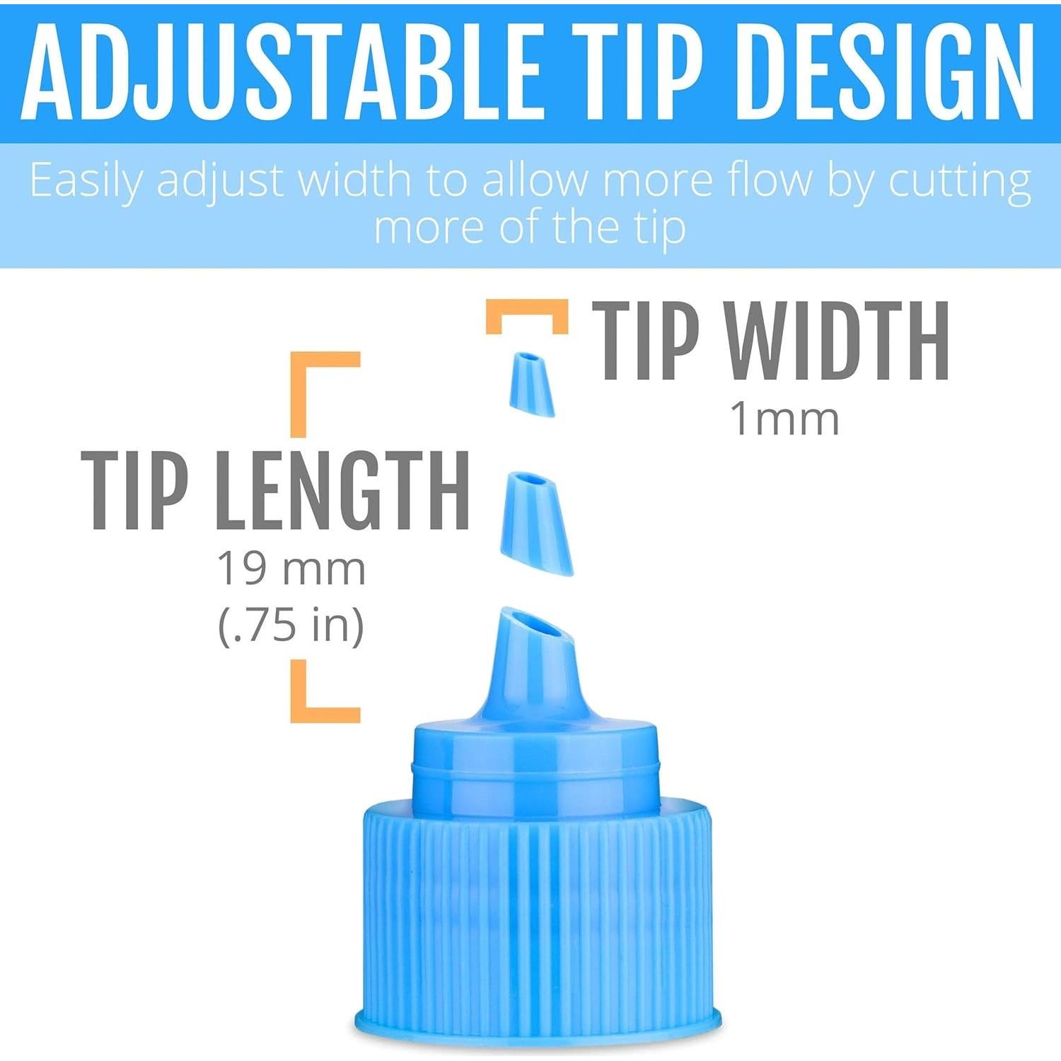 Botellas de Compresión para Decoración de Pasteles - 6 Piezas 59ml