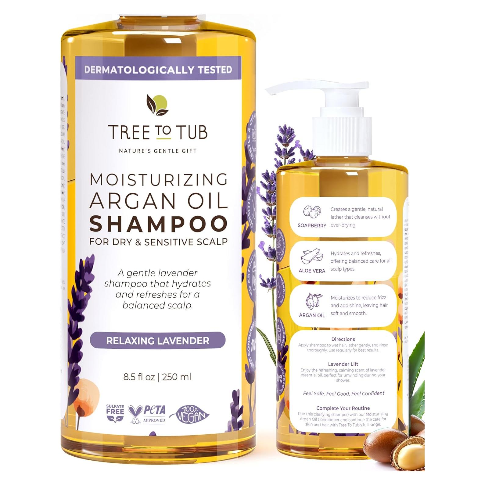 Champú Hidratante Tree to Tub 250ml Lavanda para Cabello Seco