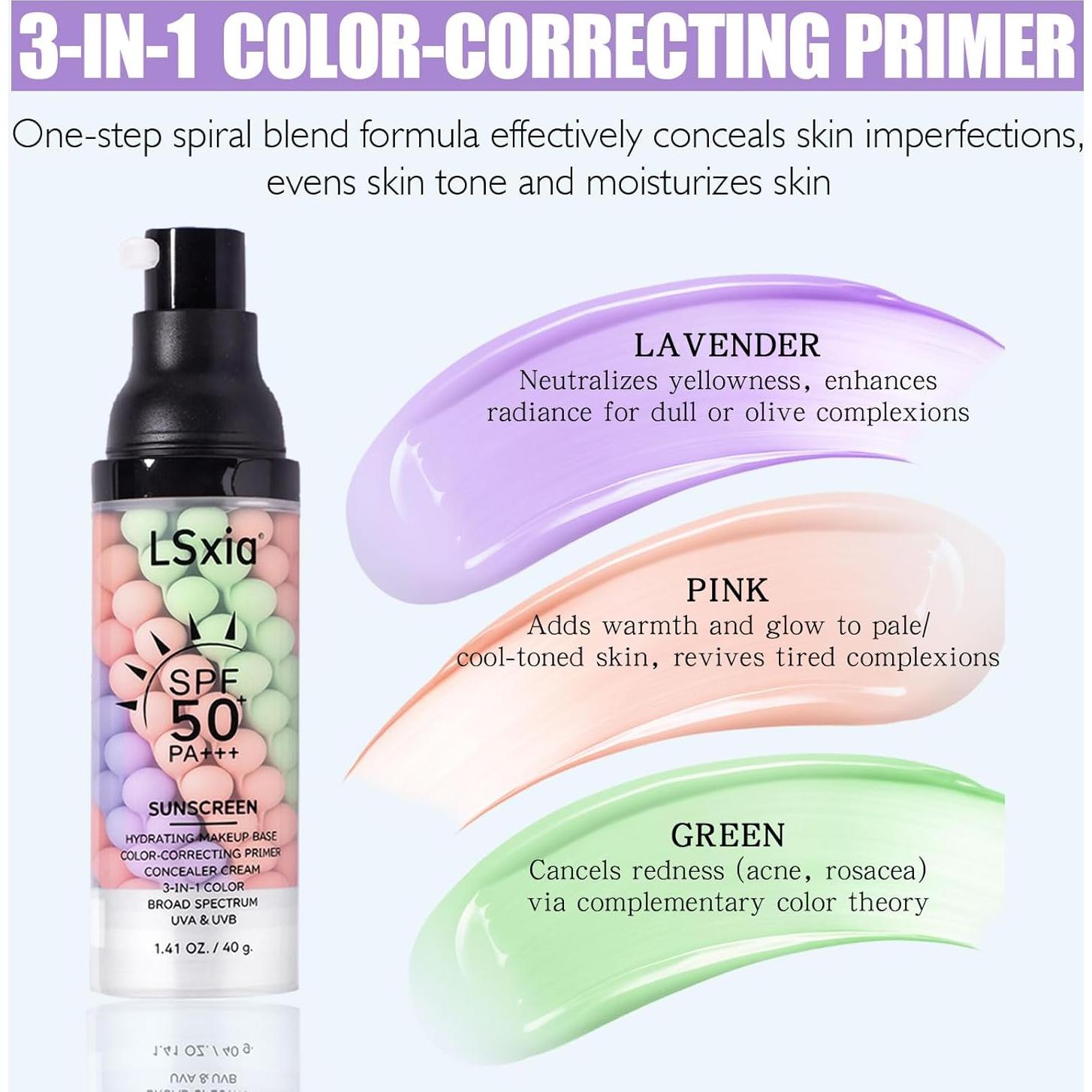 Primer Facial 3 en 1 DATANSUN SPF 50 Hidratante 68g