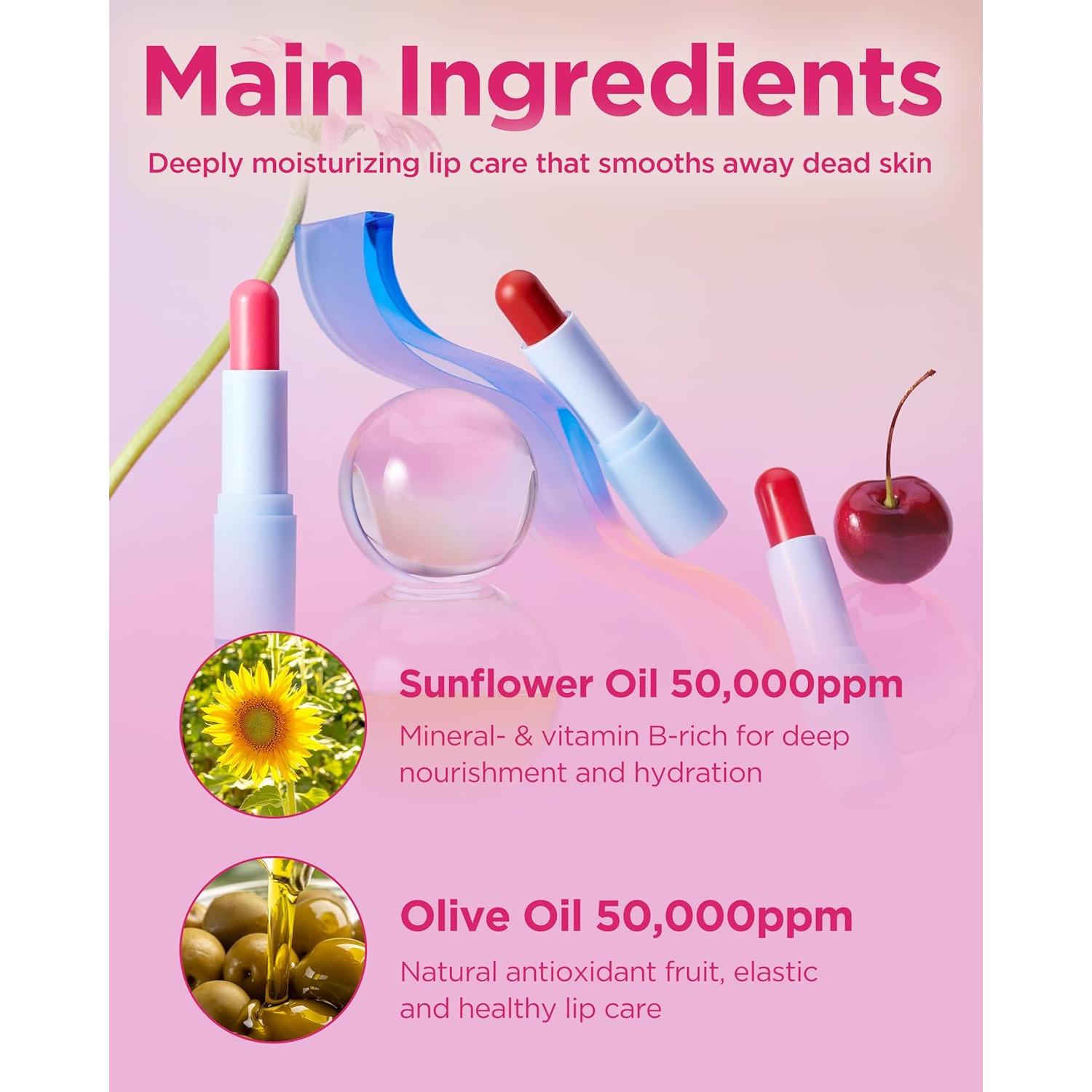 Bálsamo Labial Tinteado TOCOBO 012 Rosa - Hidratante Vegano 19g